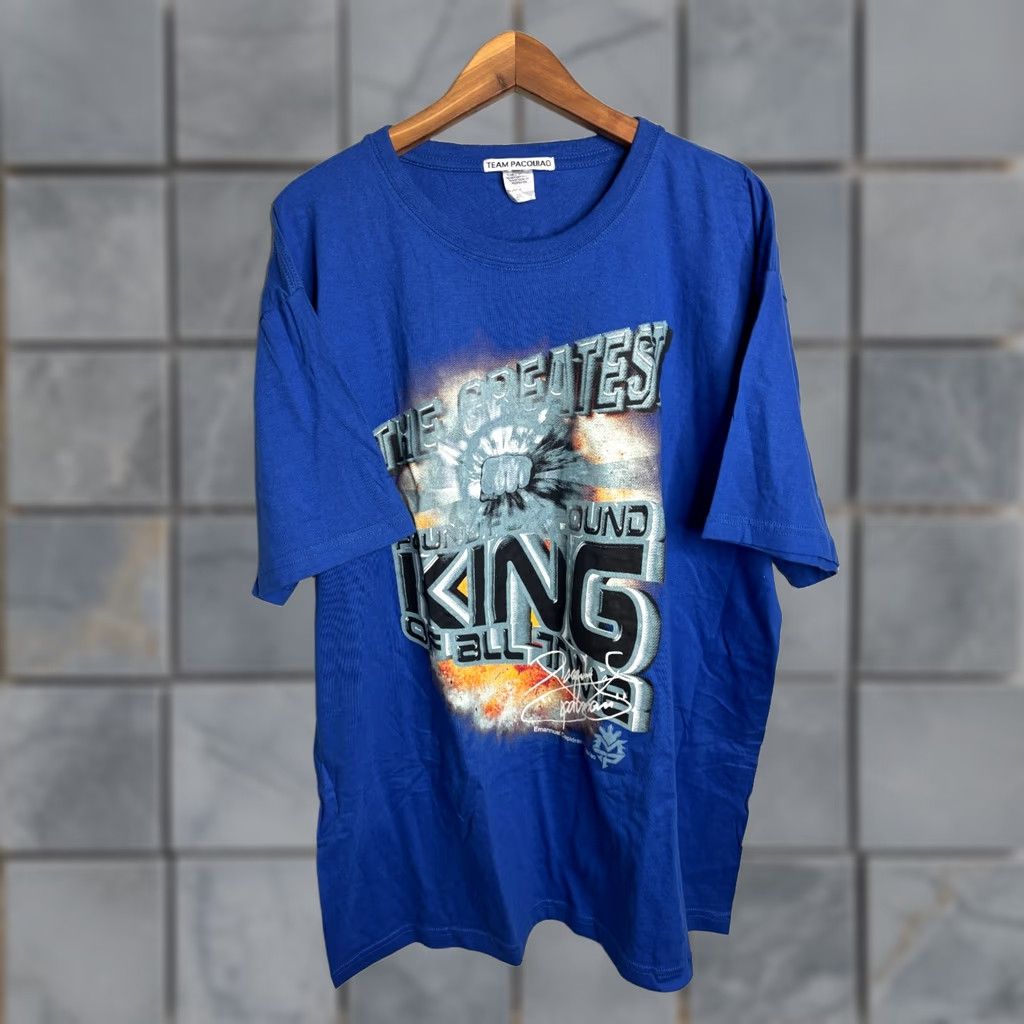 Vintage Vintage Team Pacquiao T-Shirt Crew Neck Blue 3XL Mens Manny Pacquiao Cotton Short Sleeve Shirt 8/10 Size 3XL Mens Size US XXL / EU 58 / 5 - 1 Thumbnail