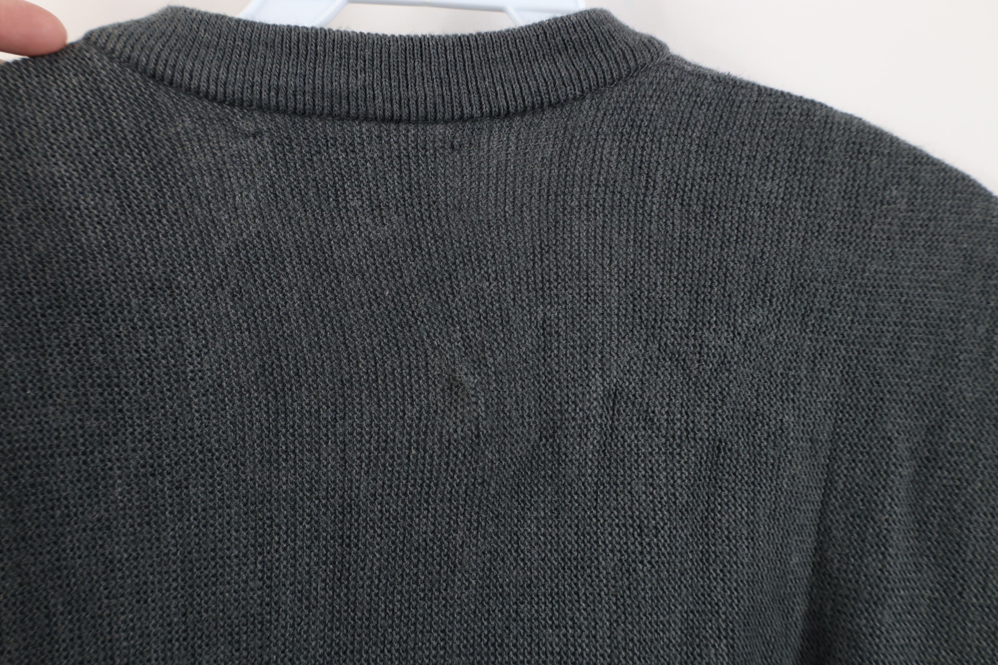Izod Vintage 90s Izod Knit V-Neck Sweater Vest Gray Acrylic USA Size US XL / EU 56 / 4 - 8 Thumbnail