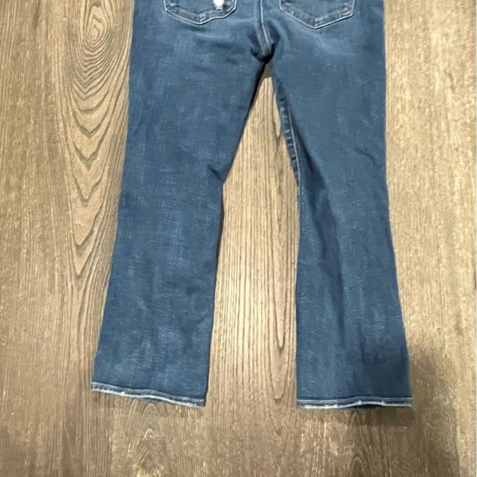 American Eagle Outfitters American Eagle Straight Jeans Super Stretch Distressed Size 27" / US 4 / IT 40 - 10 Thumbnail