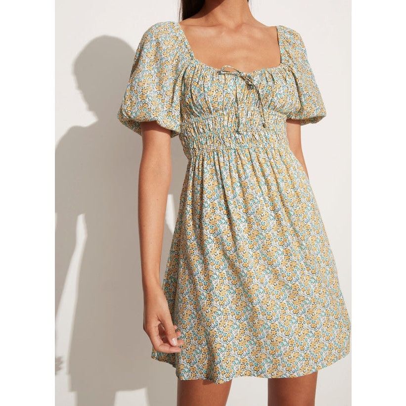 FAITHFULL NWT Faithfull the Brand Sylvie Floral Mini Dress Sz. 2 White Size XS / US 0-2 / IT 36-38 - 4 Thumbnail