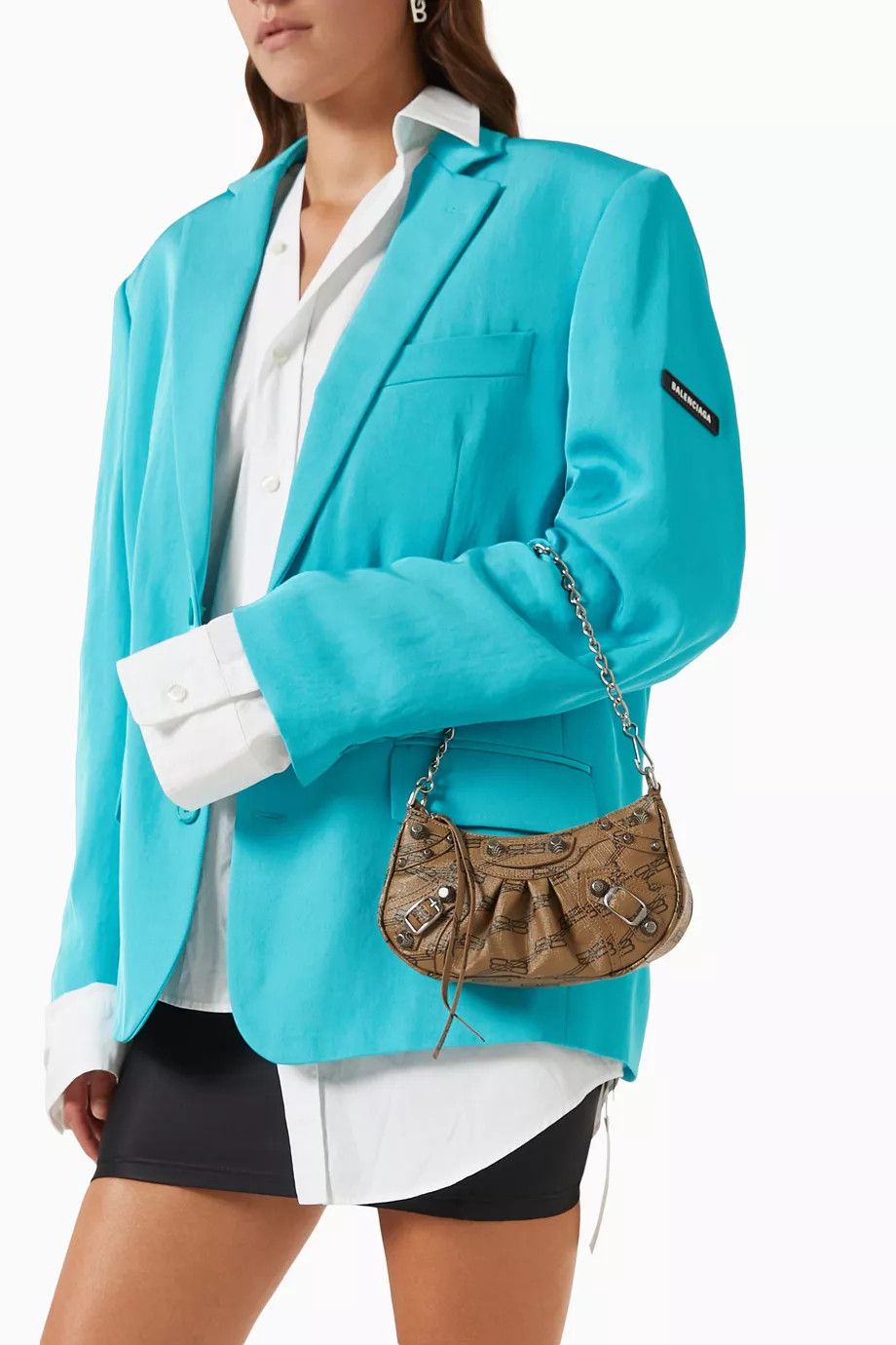 Balenciaga o1mt1gz0724 Size: OS / Mini Le Cagole Bag in Brown Size ONE SIZE - 4 Thumbnail