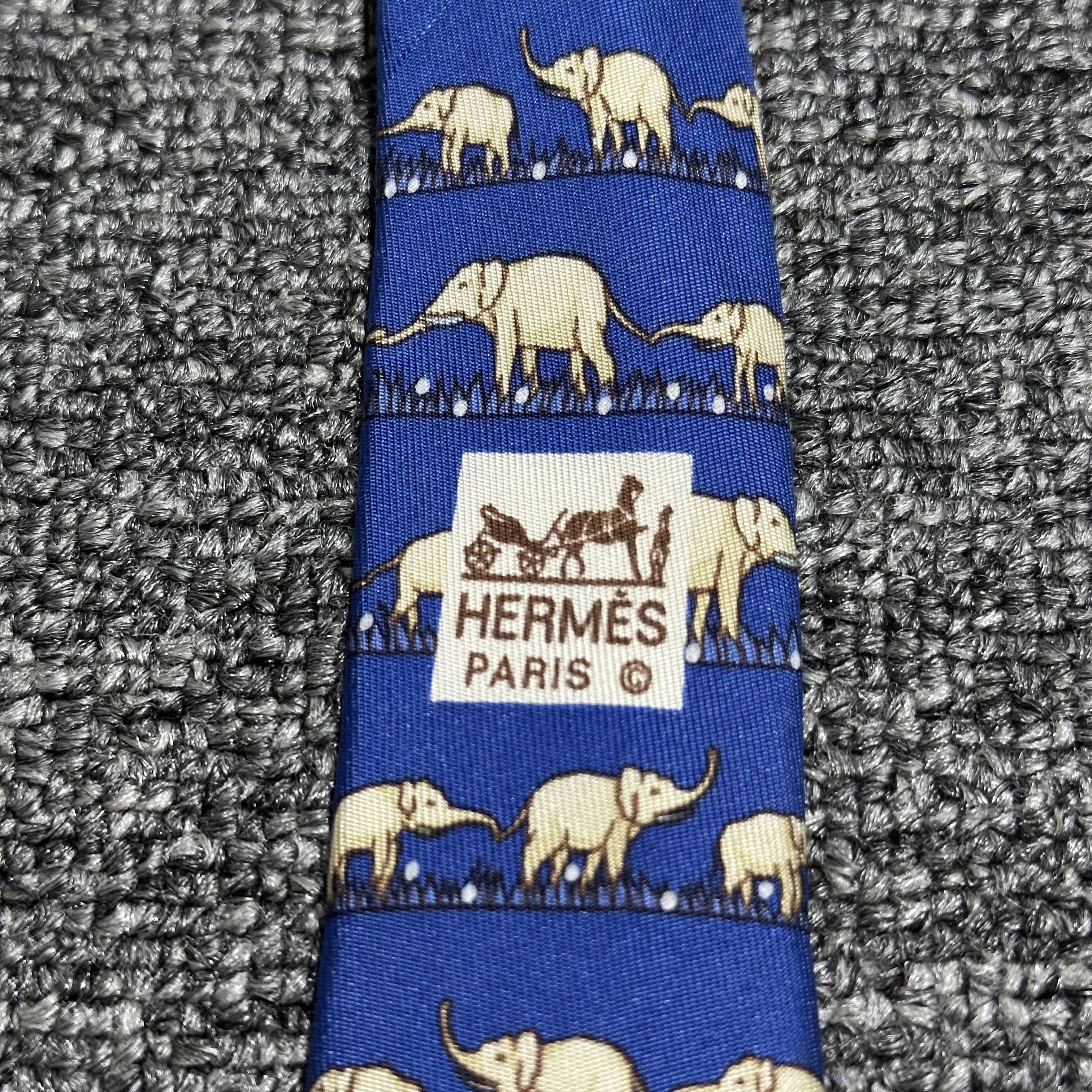 Hermes Hermes Silk Tie Size ONE SIZE - 6 Thumbnail