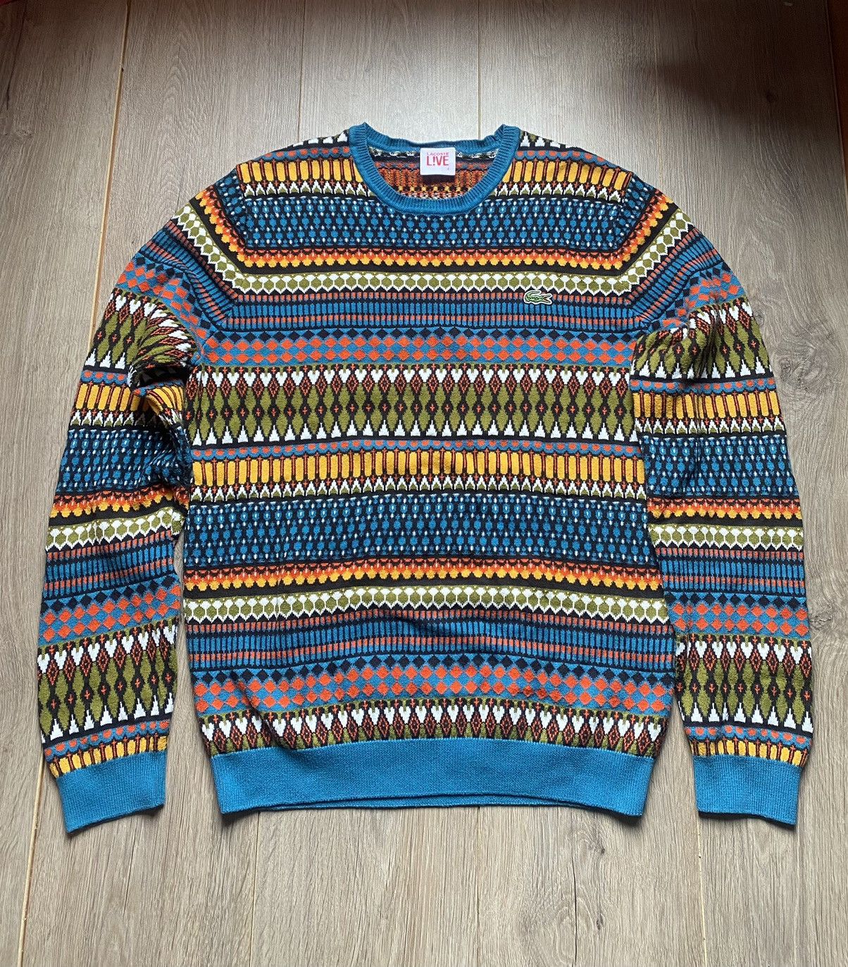 Coogi Sweatshirt Coogi x Lacoste Multicolor sweater Veryrare Size US M / EU 48-50 / 2 - 2 Thumbnail