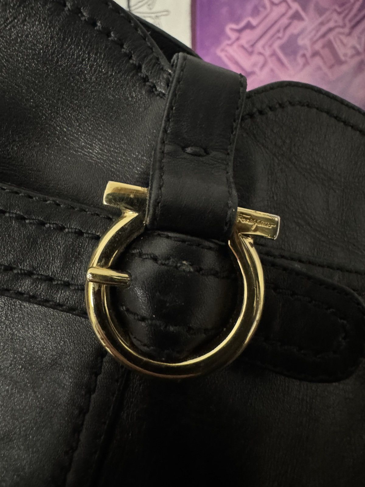 Salvatore Ferragamo Salvatore Ferragamo Leather Knee High Boots Gancini Gold Size US 9.5 / IT 39.5 - 13 Thumbnail