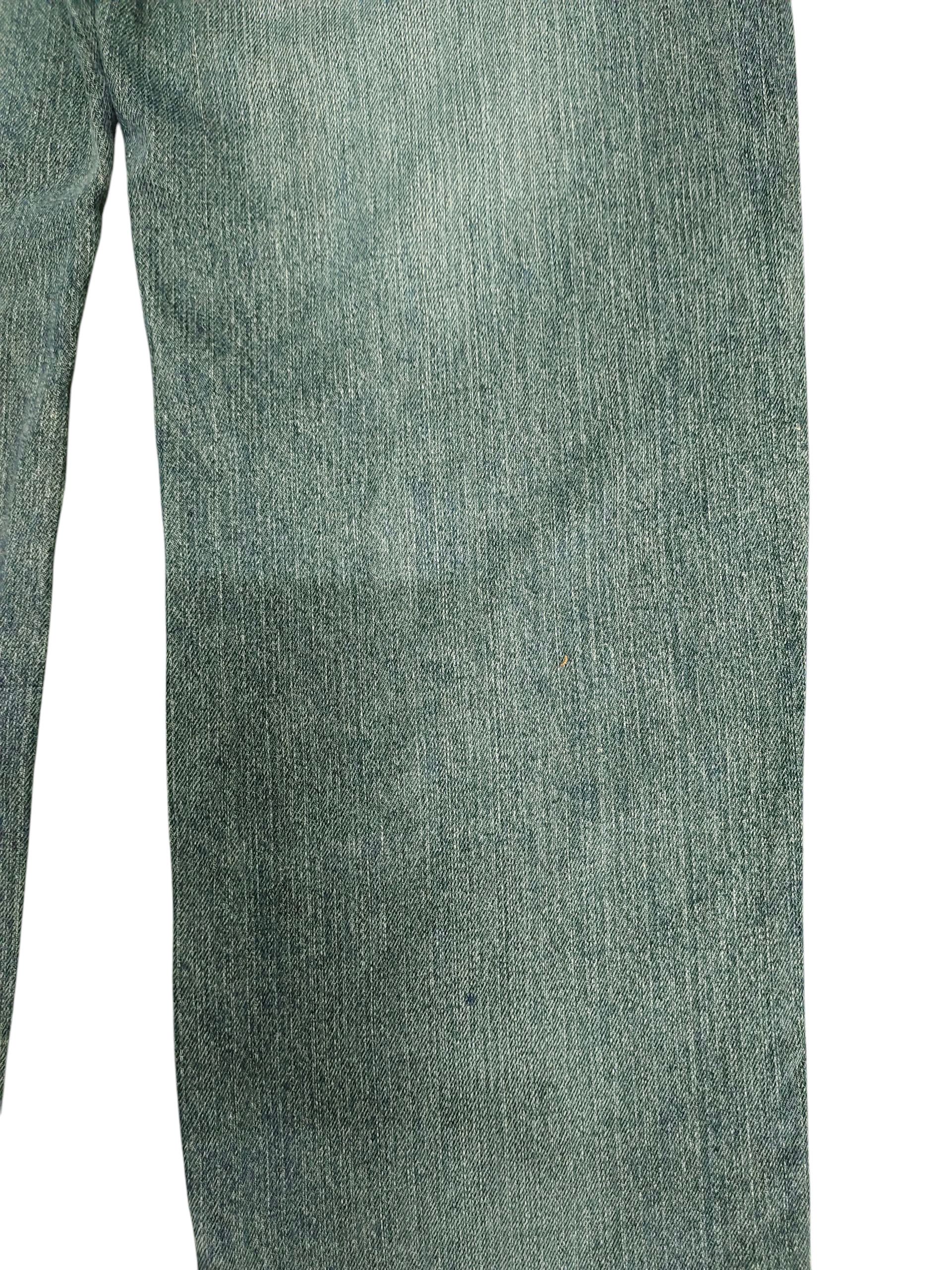Karakuri Tamashii Japanese Brand Dominate Sukajan Koi Embroidered Denim Jeans Size US 31 - 3 Thumbnail