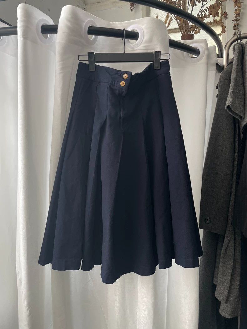 Comme des Garcons Comme des Garçons size xs Blue polyester pleated skirt Size 24" / US 00 / IT 34 - 1 Thumbnail