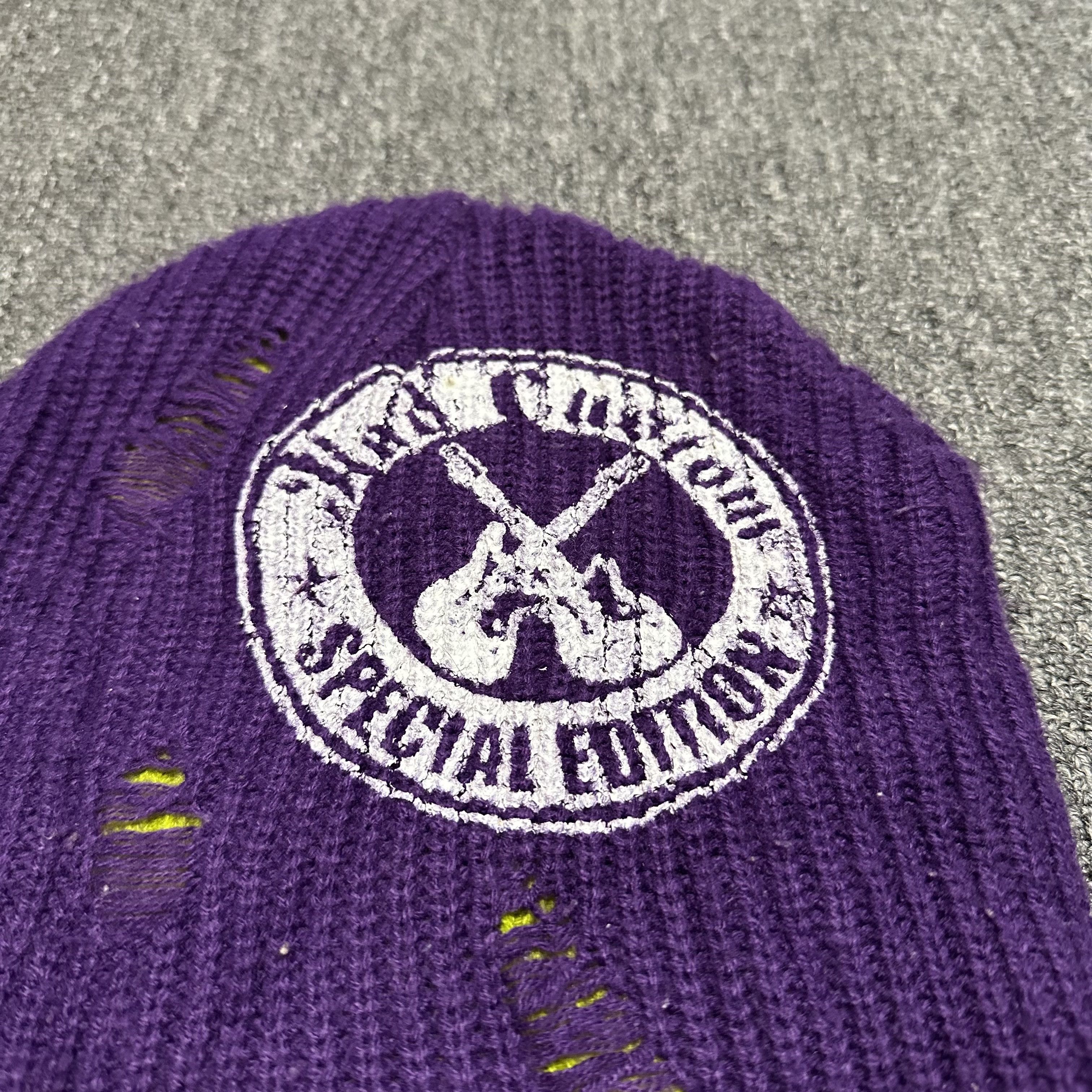 Japanese Brand Rad Custom Distressed Beanie Size ONE SIZE - 2 Thumbnail