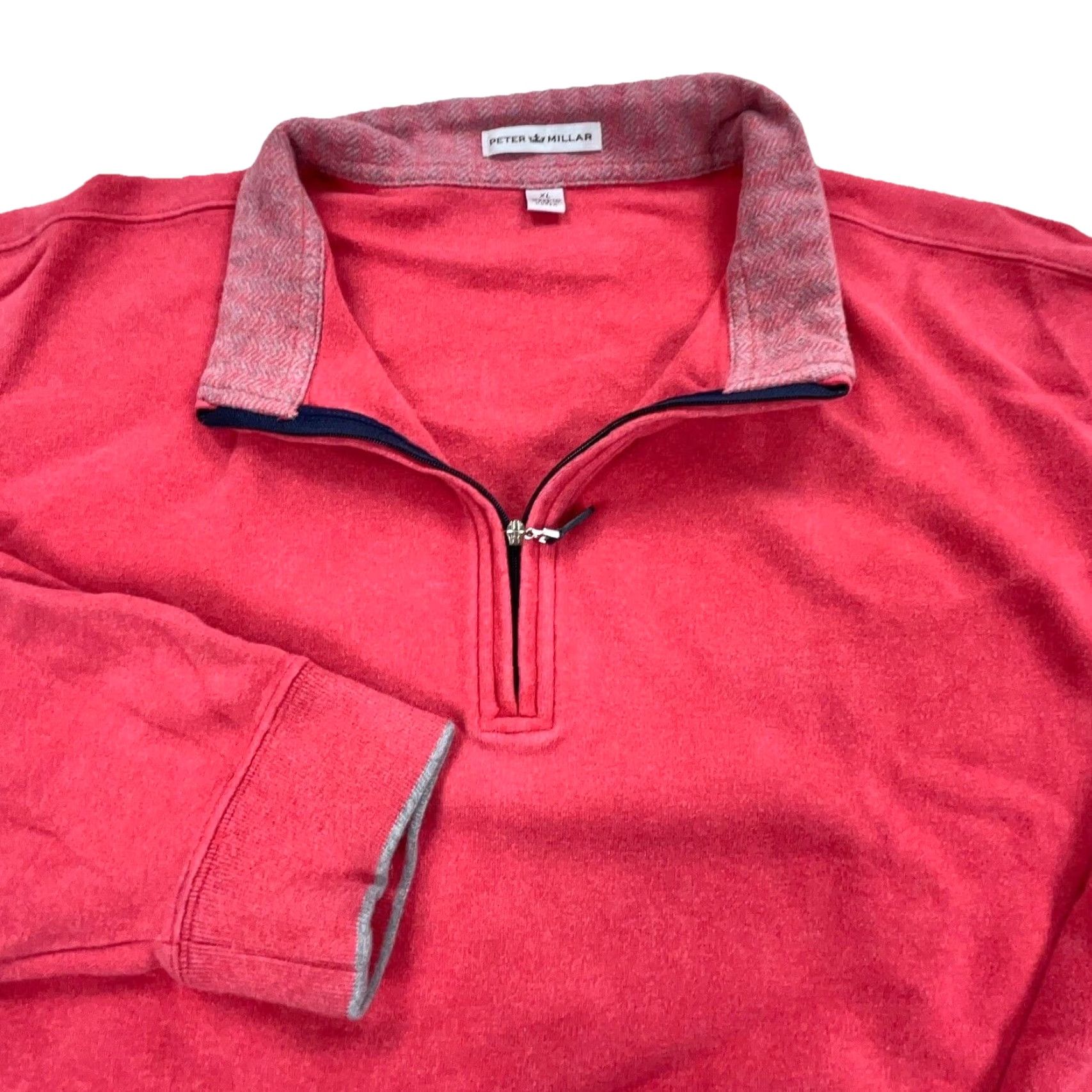 Peter Millar Peter Millar Sweater Men XL Pink Pullover Quarter Zip Golf Sweatshirt Knit soft Size US XL / EU 56 / 4 - 2 Thumbnail