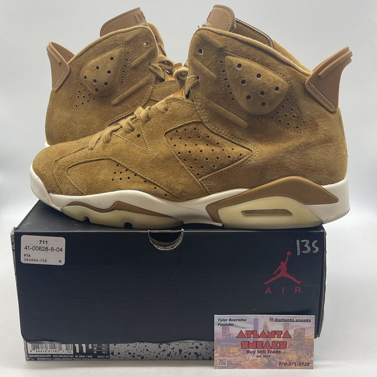 Jordan Brand Air Jordan 6 wheat Size US 11.5 / EU 44-45 - 1 Thumbnail