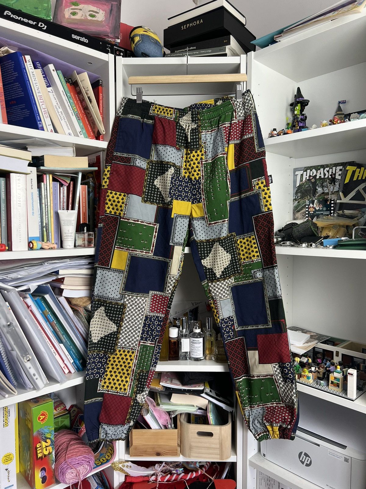 image of Stussy Baggy Patchwork Jogger Patchwork Pants M Skate Y2K, Men's (Size 32)