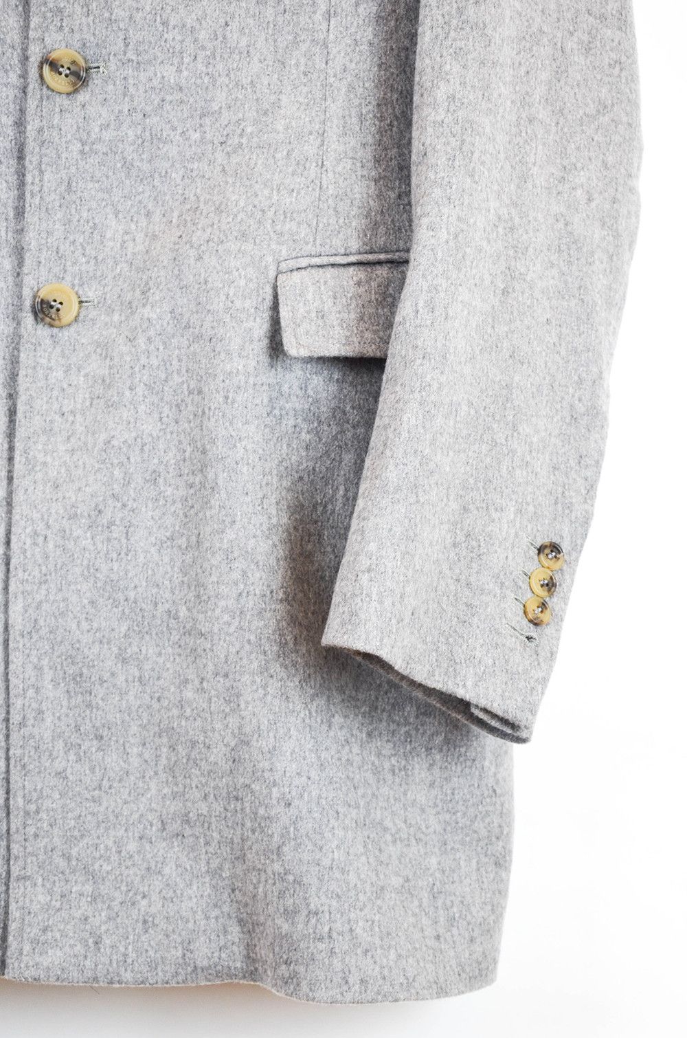 Luigi Borrelli Luigi Borrelli Napoli Grey Wool Coat - Size 50 Size US M / EU 48-50 / 2 - 4 Thumbnail