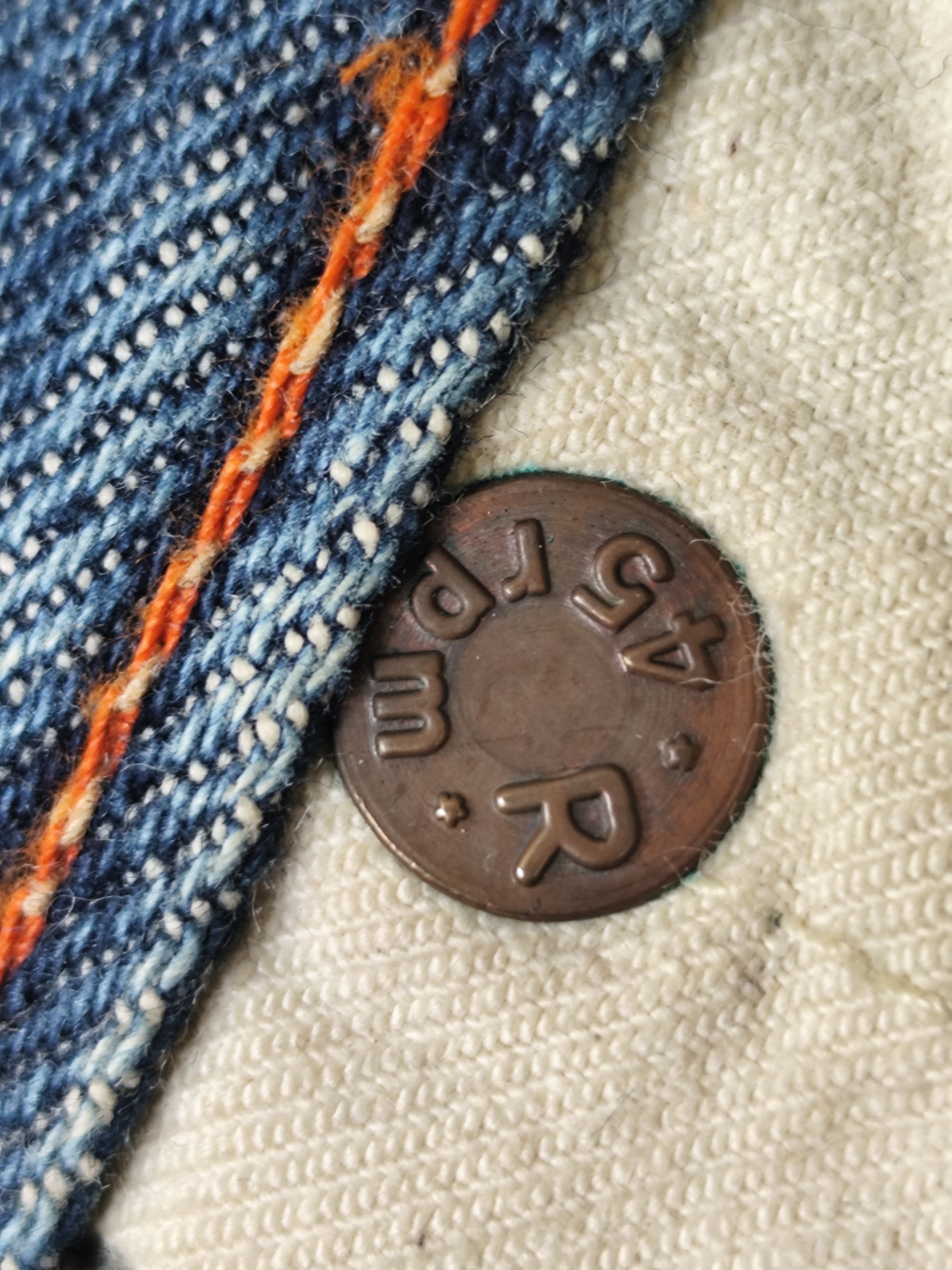45rpm 🇯🇵45 RPM STUDIO TWO ROOSTER BRAND JEANS W29 Size 29" - 9 Thumbnail