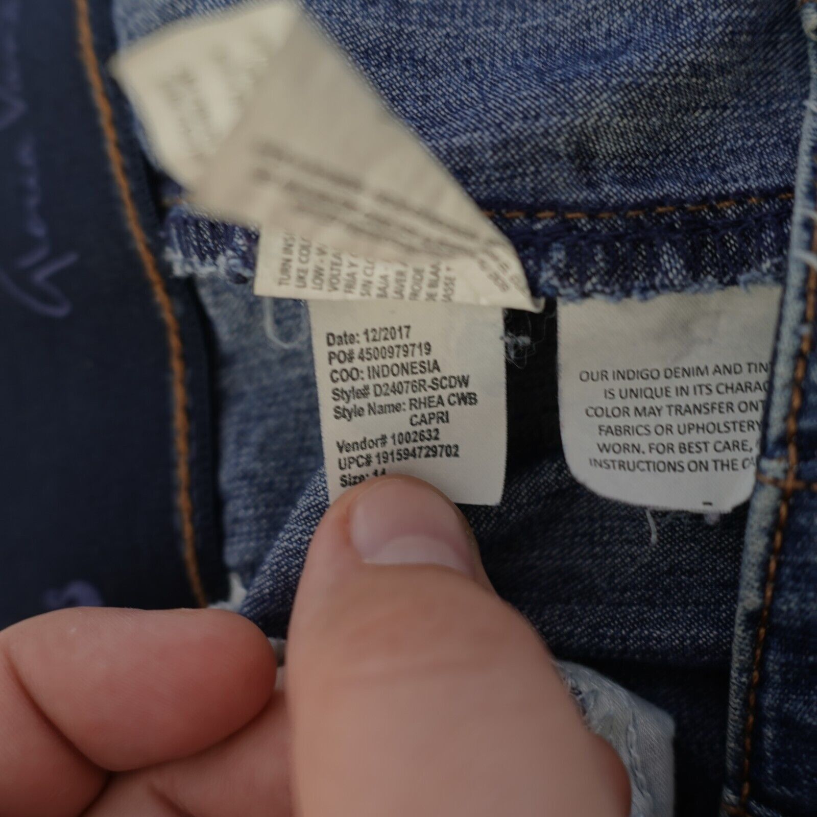Gloria Vanderbilt Gloria Vanderbilt Capri Denim Elastic Waist Jeans Size 14 Hi Size 36" / US 14 / IT 50 - 9 Thumbnail