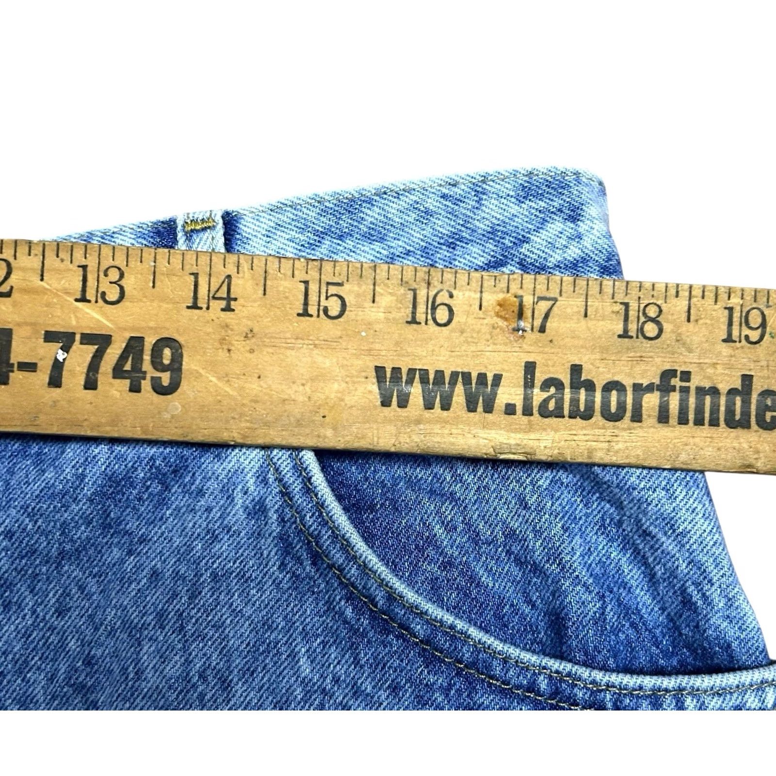 Lee VINTAGE Lee Stone Wash Tapered Jeans Women 90s High Rise 20 Denim Blue Size 42" / US 20 - 6 Thumbnail