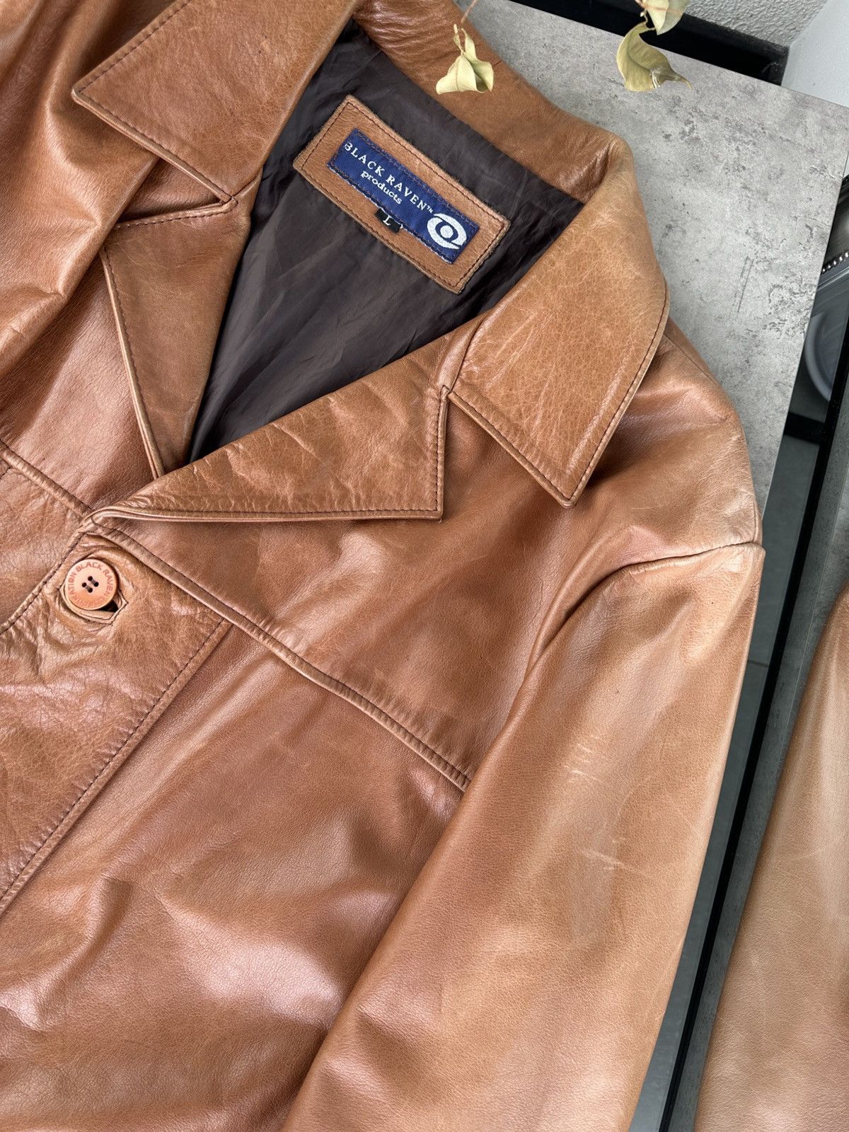 Japanese Brand Vintage Leather Jacket Size US L / EU 52-54 / 3 - 4 Thumbnail