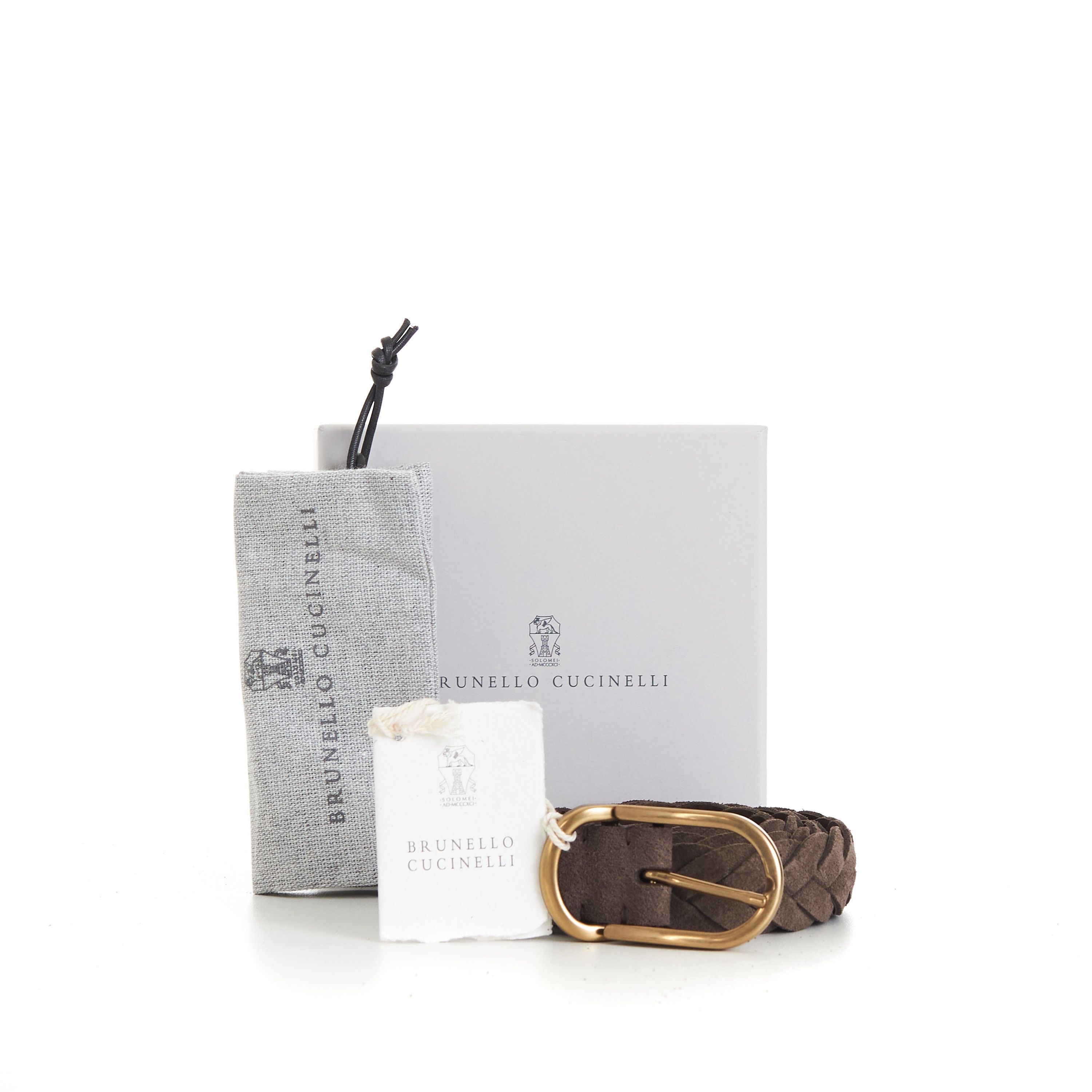 Brunello Cucinelli Braided Belt - Rounded Buckle & Metal Keeper, Suede Size 95 Size ONE SIZE - 11 Thumbnail