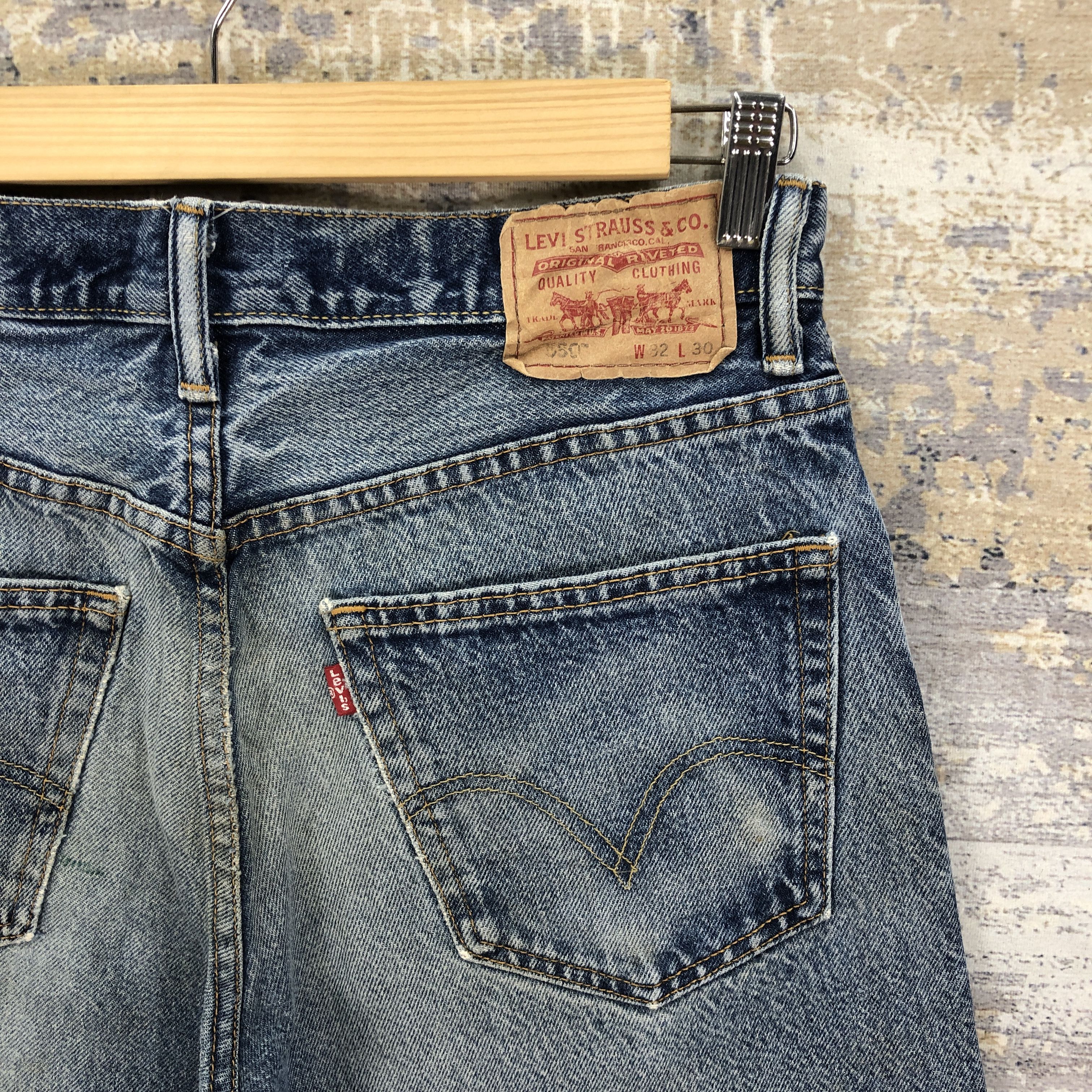 Levi's × Vintage Vintage Levis 550 Faded Jeans Levi's Ripped Stonewash Denim Size US 30 / EU 46 - 5 Thumbnail