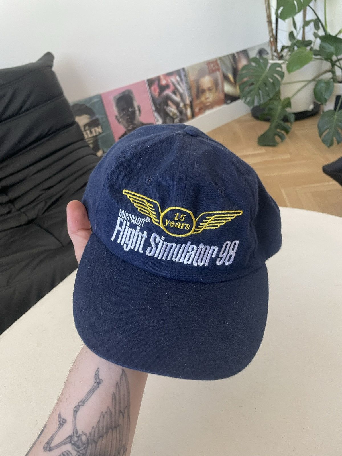 Microsoft Microsoft Flight Simulator Vintage Hat Rare 90s 1998 Game Size ONE SIZE - 3 Thumbnail