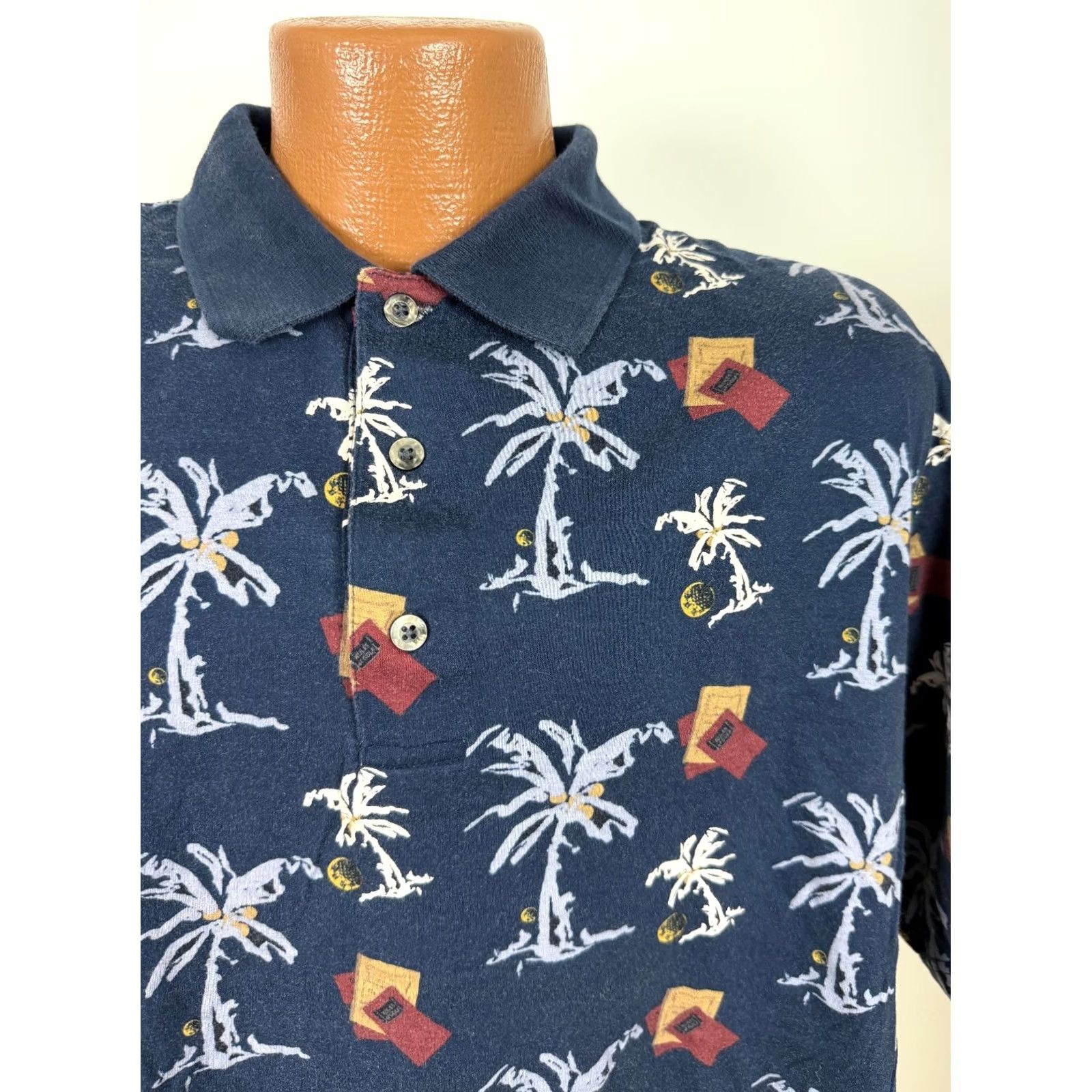 Vintage VINTAGE Grand Slam Polo Shirt Mens XL Polo Blue 90s Hawaiian Beach Golf Cotton Jersey Short Sleeve Casual/Travel Size US XL / EU 56 / 4 - 2 Thumbnail