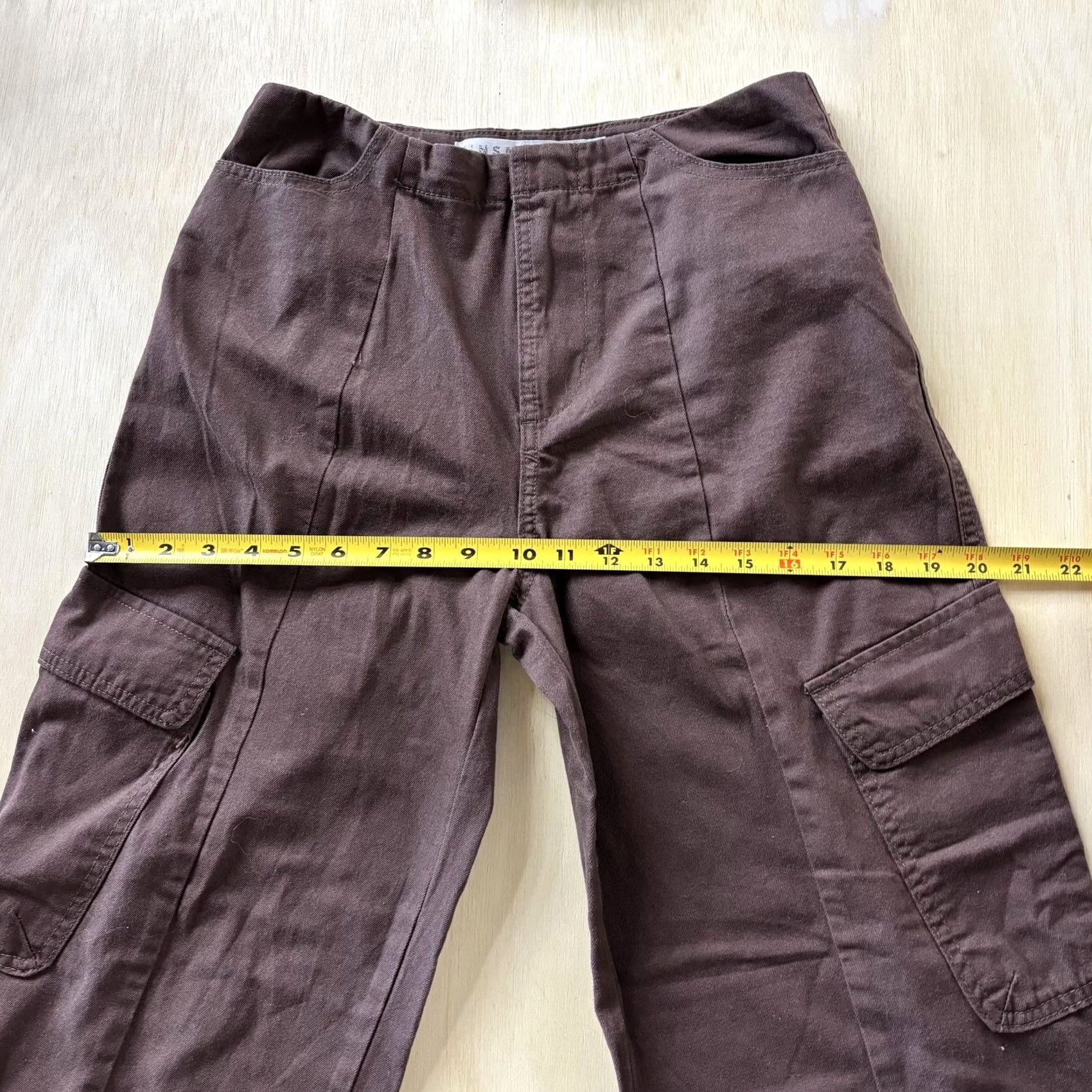 Vintage VINTAGE Tinseltown Pants Cargo Women Brown Cotton Twill Straight Leg Pockets 3 Inseam 27.5in Casual Size 26" / US 2 / IT 38 - 6 Thumbnail