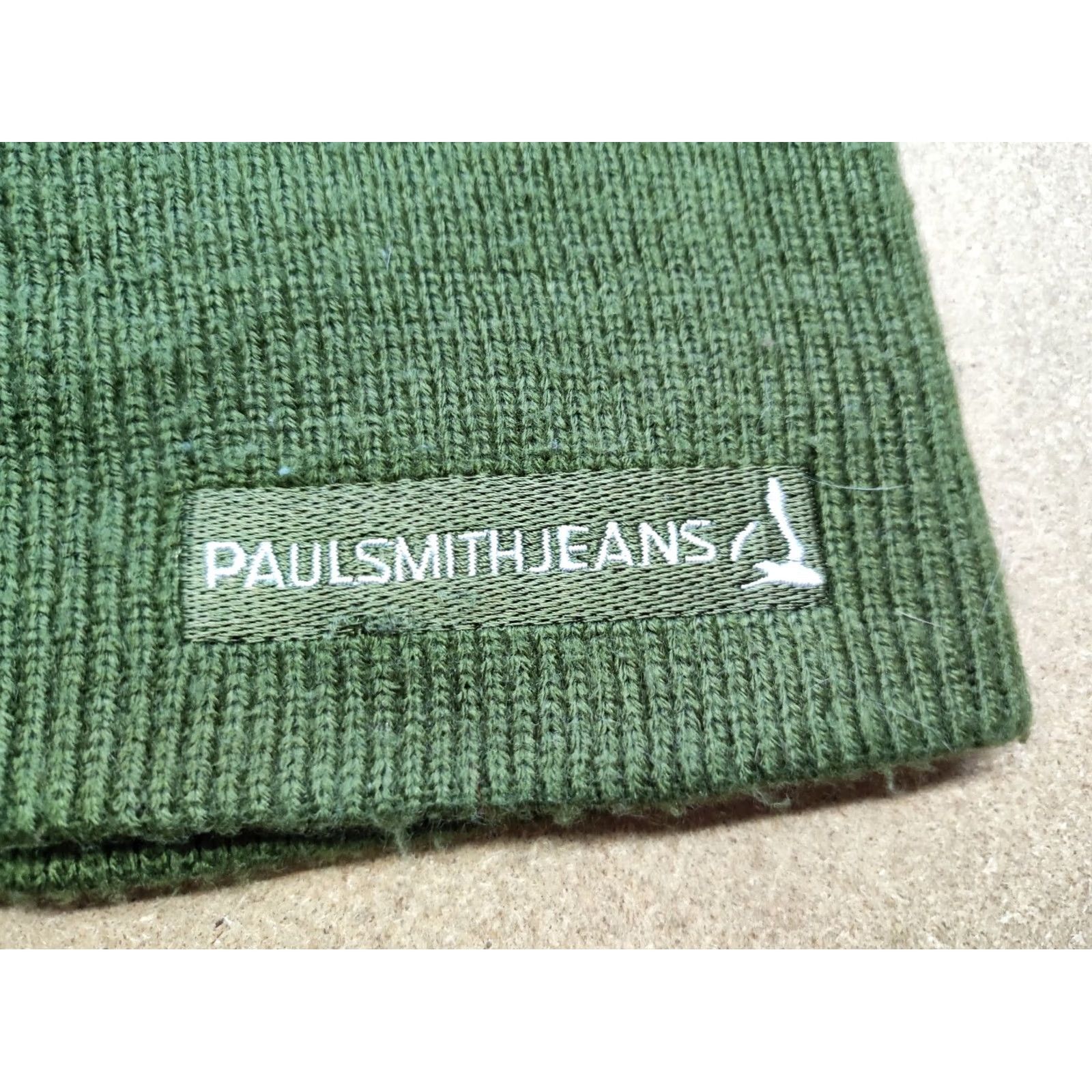 Paul Smith Paul Smith Jeans Beanie Hat One Size Green Unisex Adults Knit Acrylic PSJ Mens Womens Boys Girls Size 42" / US 20 - 4 Thumbnail
