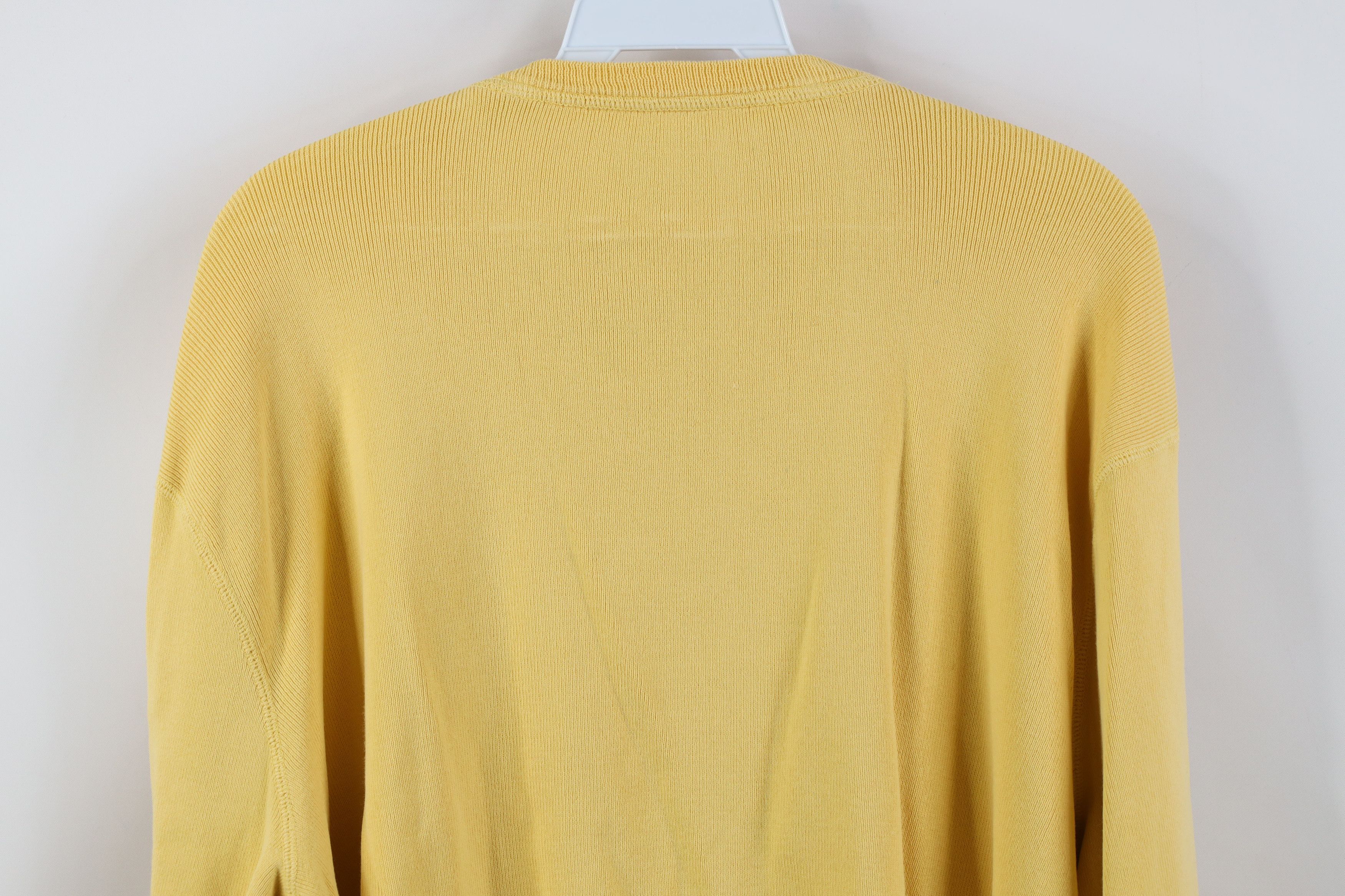 Ralph Lauren Vintage 90s Ralph Lauren Cotton Ribbed Knit Sweater Yellow Size US L / EU 52-54 / 3 - 12 Thumbnail