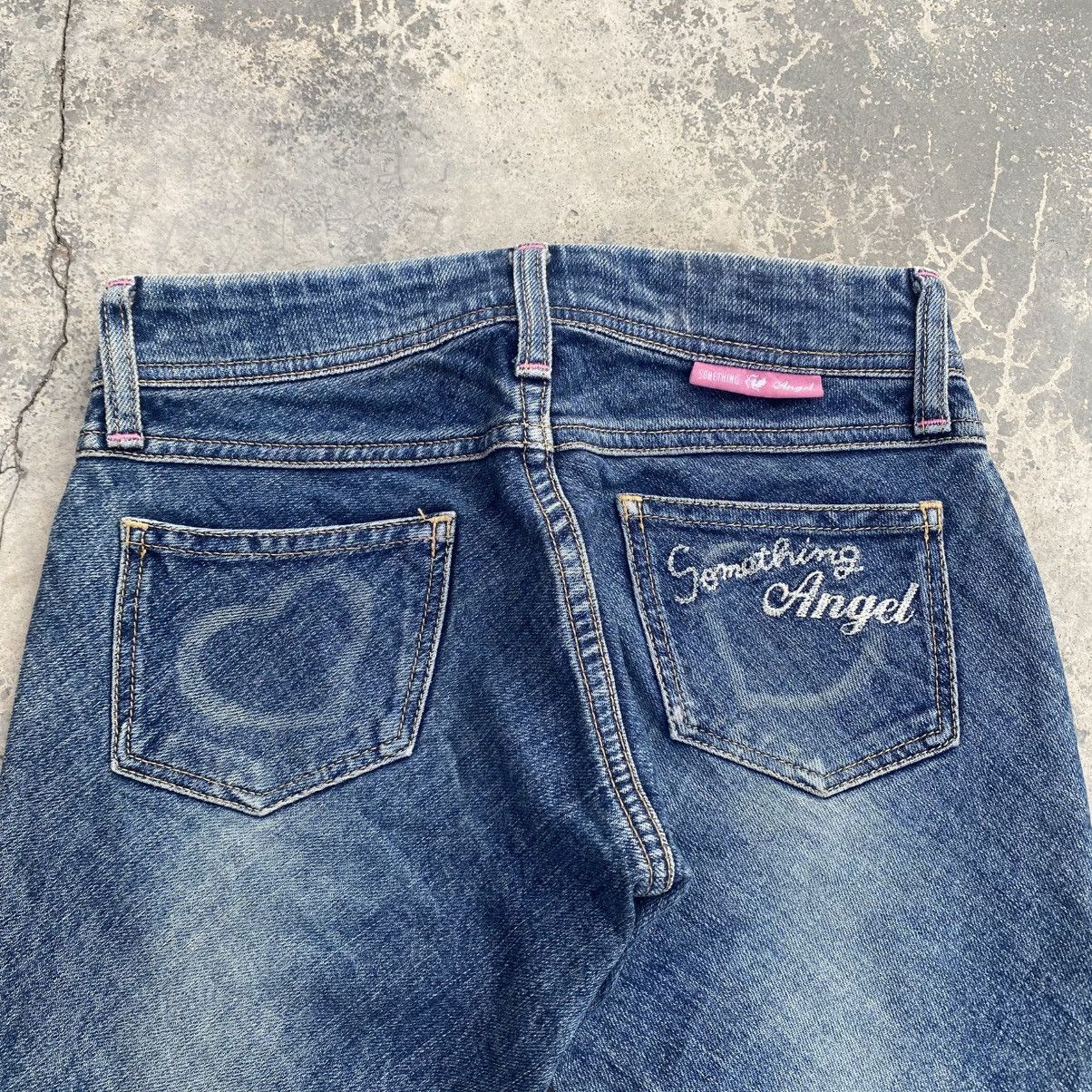 Edwin SOMETHING ANGEL Pink Splatter Stretchable Flared Jeans Size 24" / US 00 / IT 34 - 6 Thumbnail