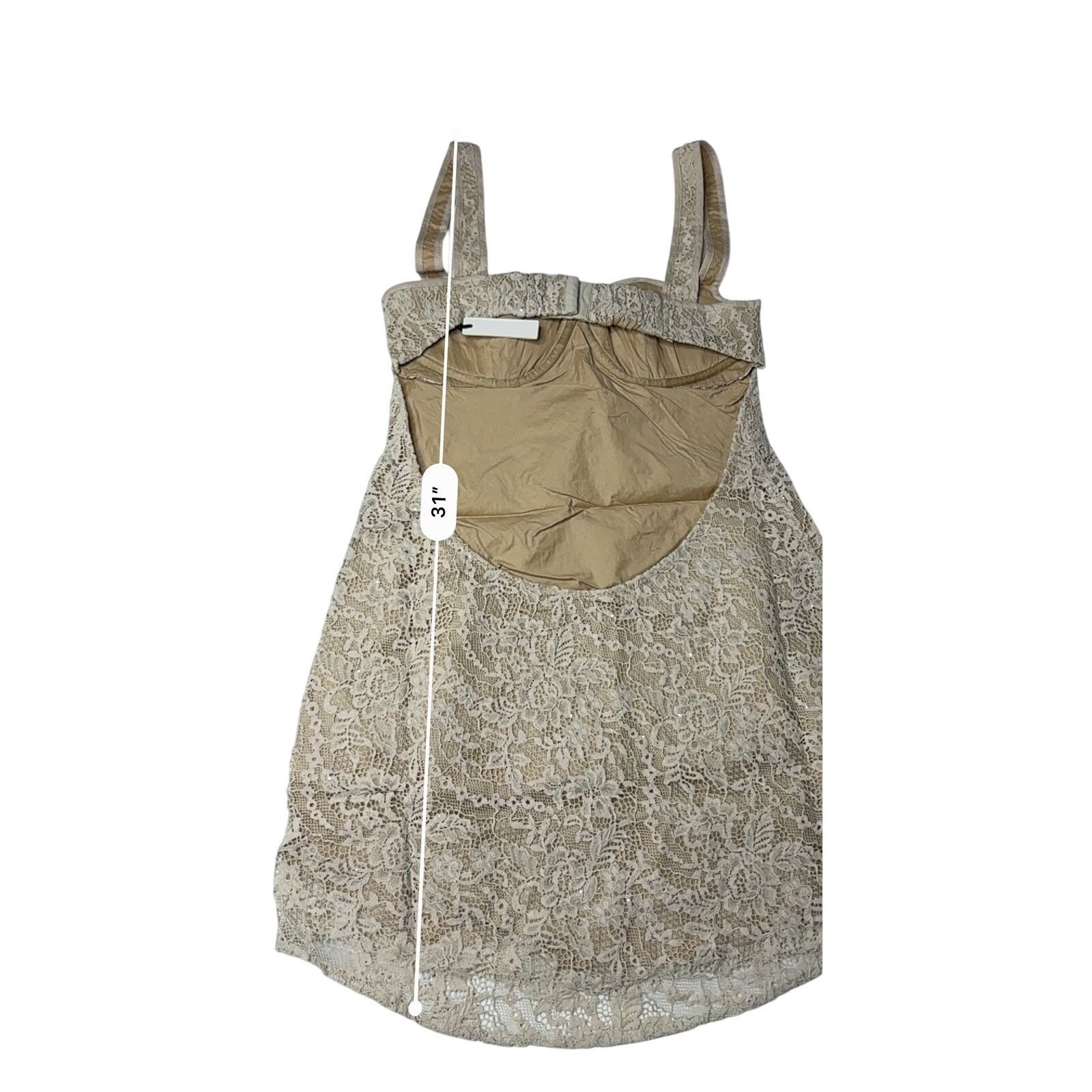 Other Rumored Loverboy Mini Dress Cream Lace MEDIUM Croquette Size M / US 6-8 / IT 42-44 - 8 Thumbnail