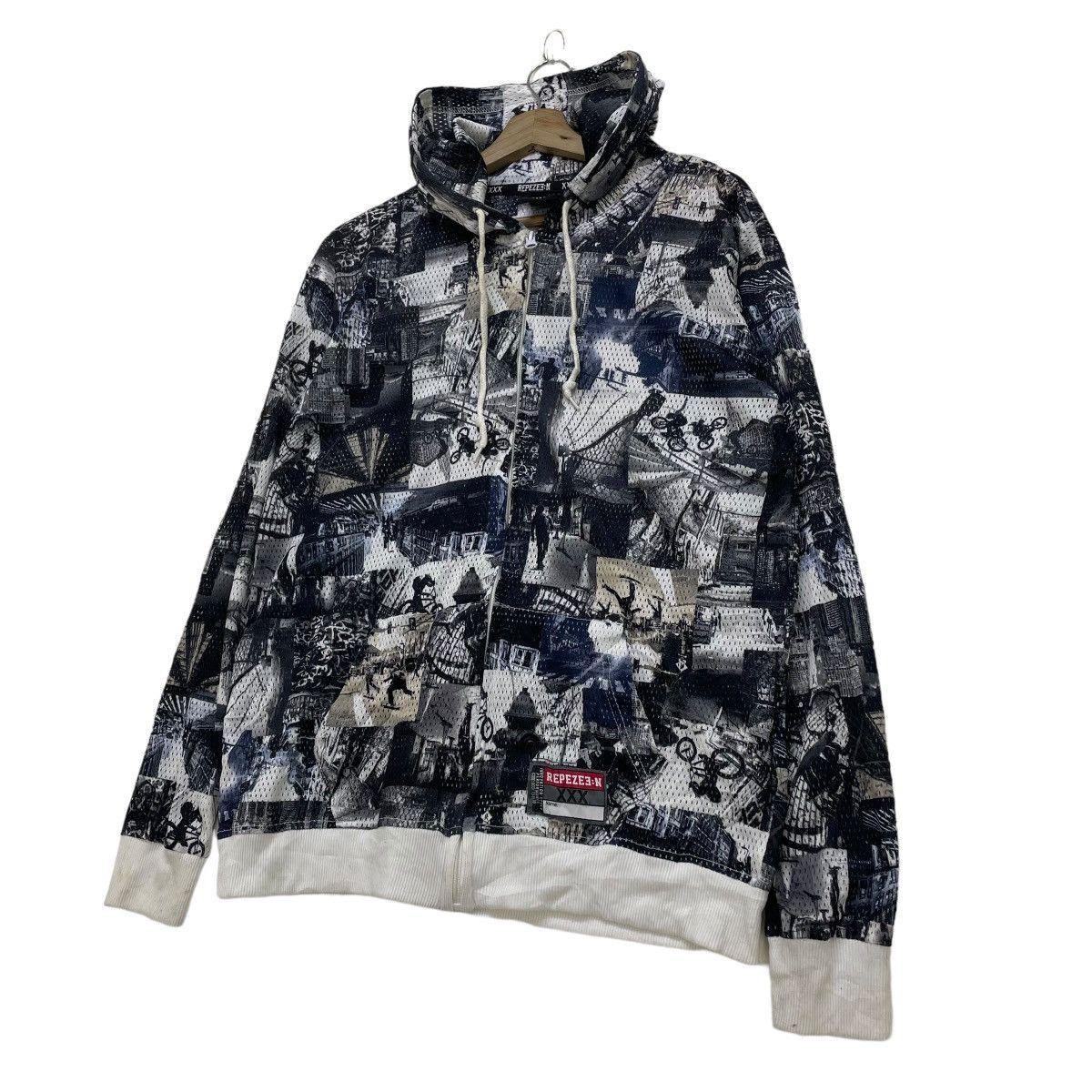 Japanese Brand Japanese Brand Outdoorsport Fullprint Mesh Hoodie Jacket Size US M / EU 48-50 / 2 - 3 Thumbnail