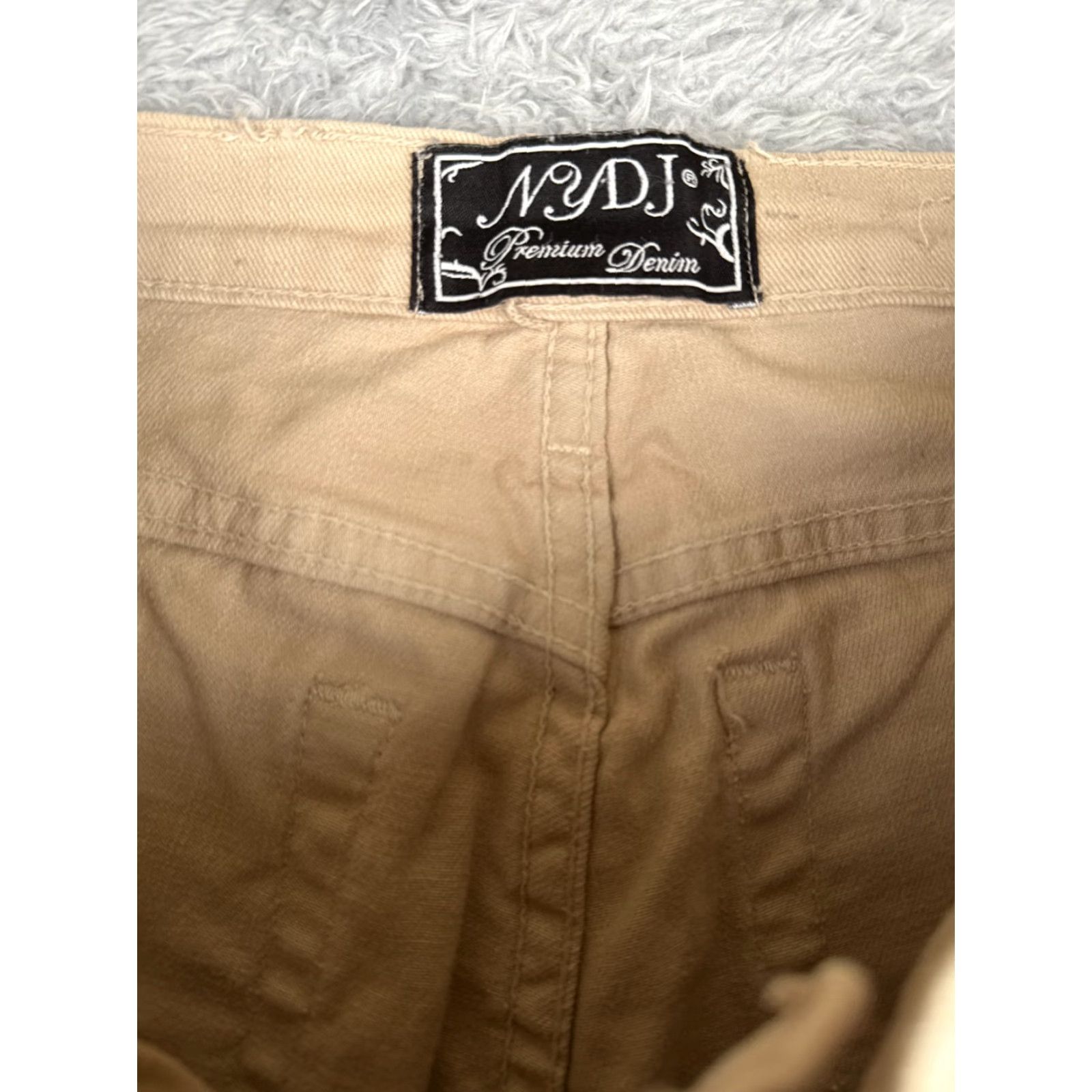 NYDJ VINTAGE NYDJ Jeans Womens 12 Beige Denim Bootcut High Rise Cotton US Made 27x32 Size 34" / US 12 / IT 48 - 6 Thumbnail