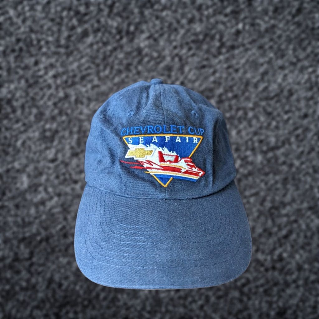 Vintage CHEVROLET Baseball Cap Seafair One Size Men Blue Size ONE SIZE - 1 Thumbnail