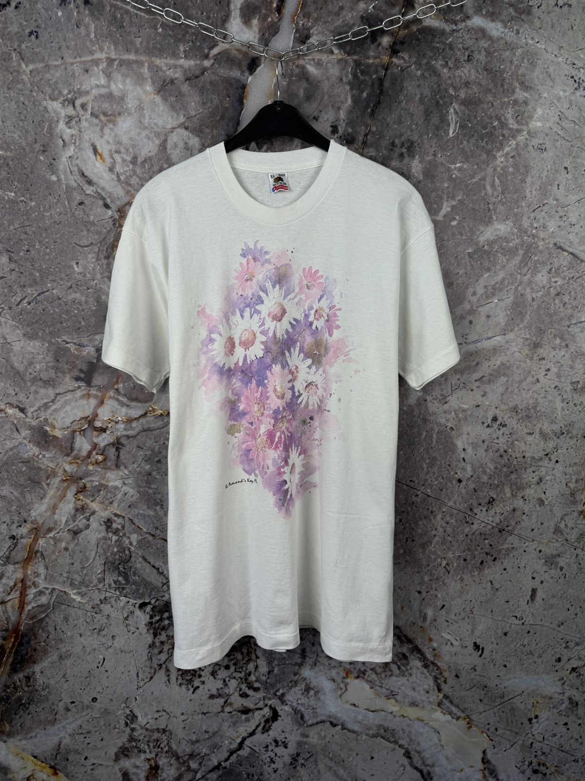 Flower Mountain × Fruit Of The Loom × Vintage Men’s Fruit of the Loom T-Shirt 1992 Soft As A Grape Size XL Size US XL / EU 56 / 4 - 1 Thumbnail