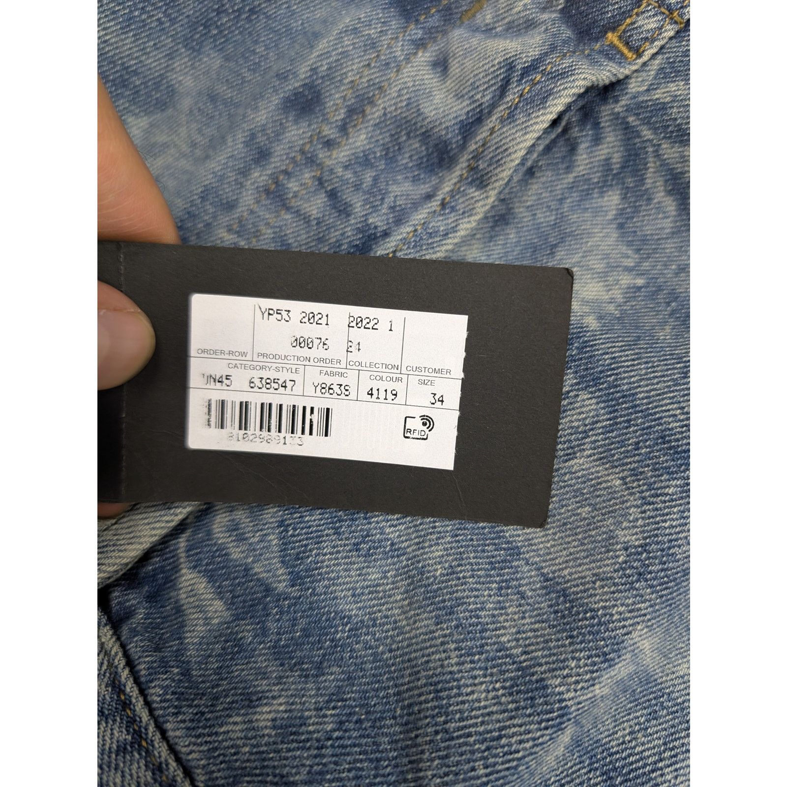 Saint Laurent Paris o1rshd1 Denim Short Straight in Florida Blue Size US 34 / EU 50 - 16 Thumbnail