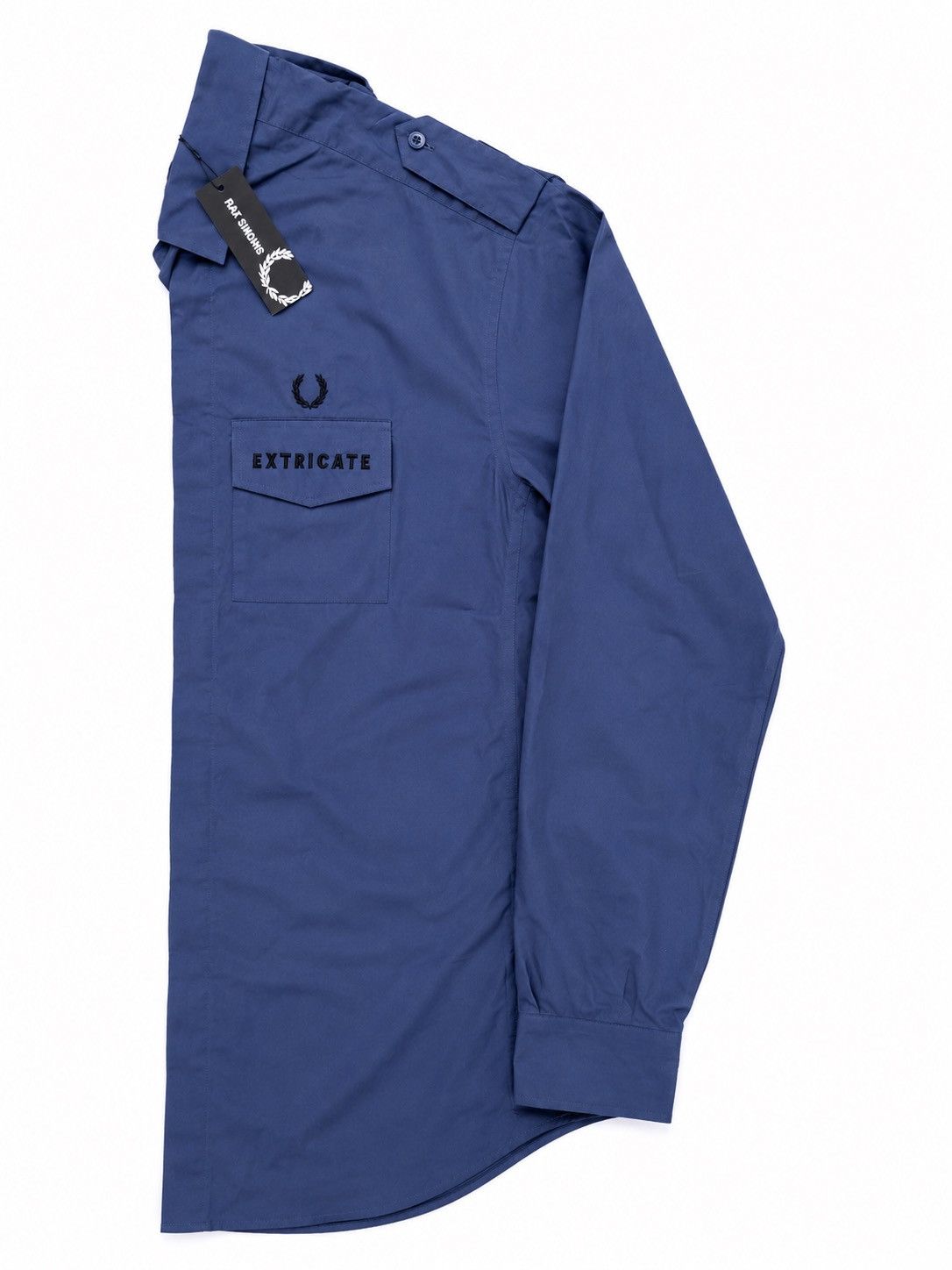 Fred Perry × Raf Simons Raf Simons x Fred Perry Blue Patch Shirt BNWT L Size US L / EU 52-54 / 3 - 5 Thumbnail