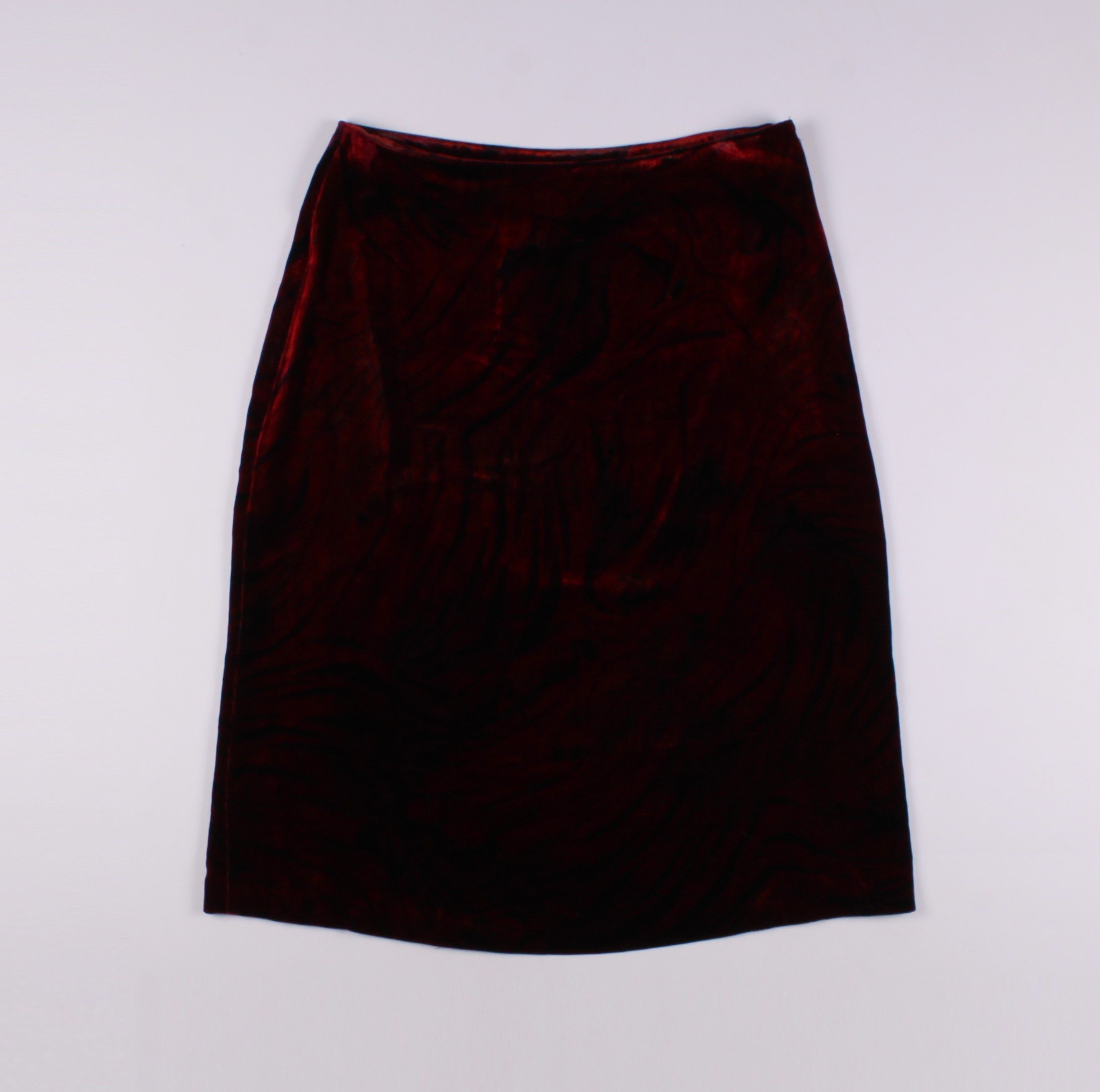 Cavalli Class Vintage Class Roberto Cavalli Velour Red Midi Skirt Size 28" / US 6 / IT 42 - 1 Thumbnail