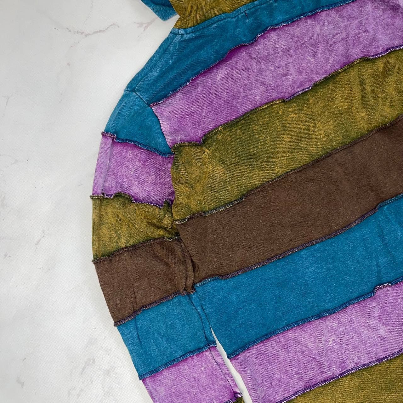 Japanese Brand Japanesse Brand patchwork Archival Y2K Hoodi Avant-Garde Size US M / EU 48-50 / 2 - 13 Thumbnail