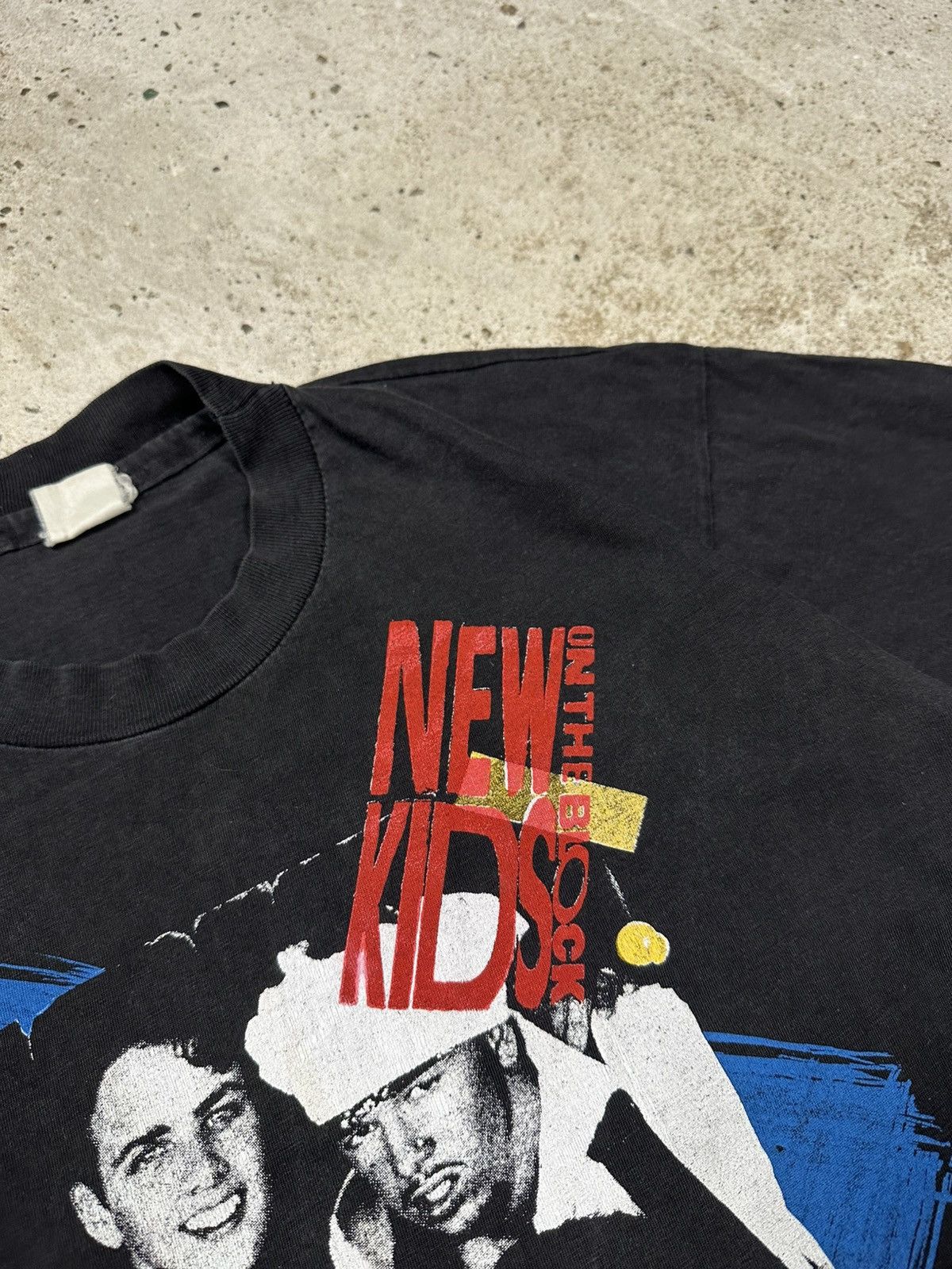 Band Tees Vintage 90s New Kids On The Block Black Tour Tee Size US S / EU 44-46 / 1 - 7 Thumbnail