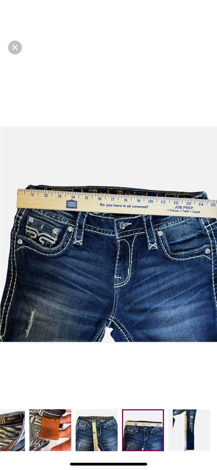 Rock Revival Rock Revival Priya Women's 27 Embellished Stretch Jeans Size 27" / US 4 / IT 40 - 11 Thumbnail