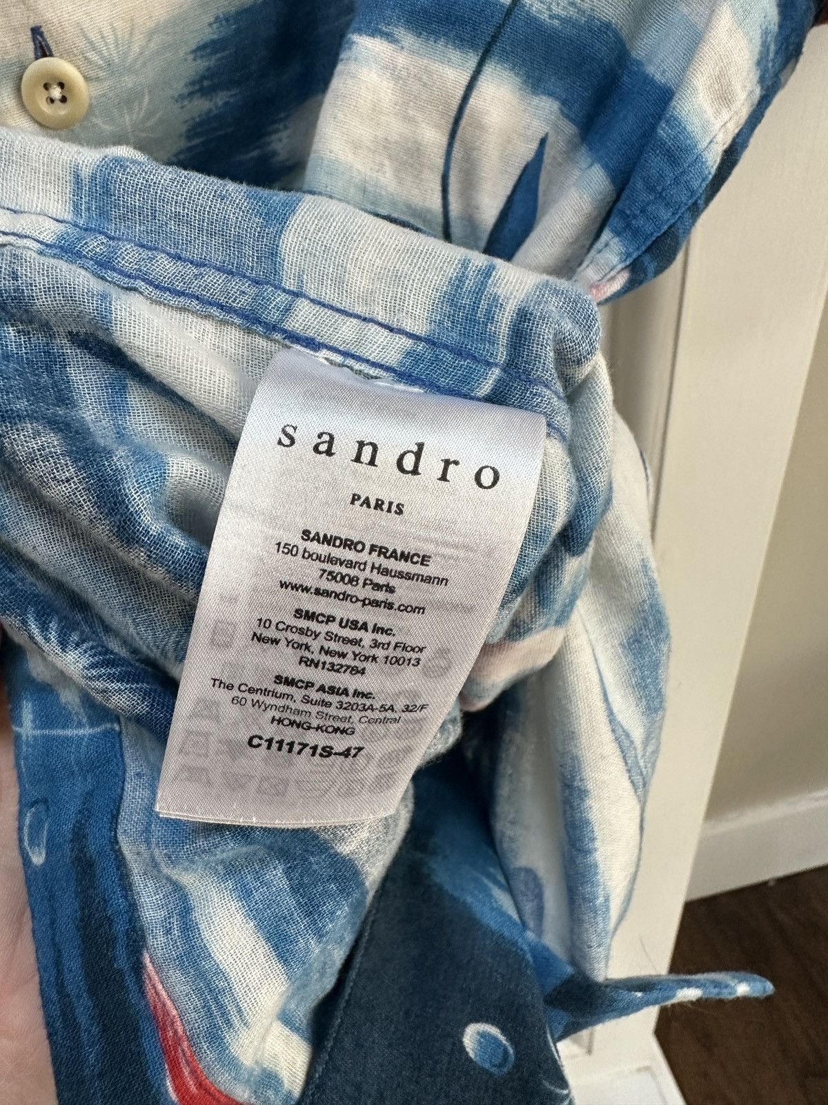 Sandro Goldfish SS Shirt Size US L / EU 52-54 / 3 - 4 Thumbnail