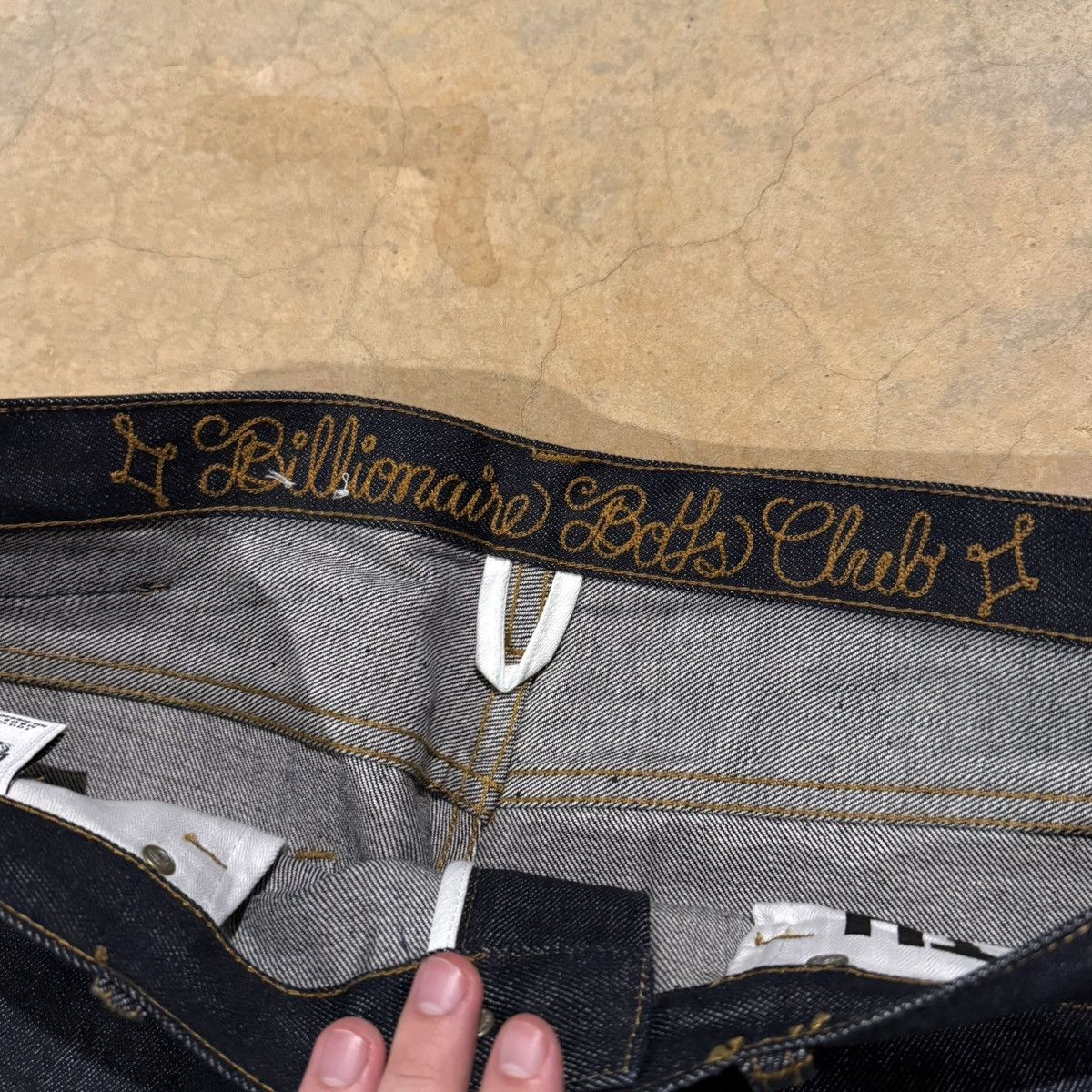 Billionaire Boys Club Billionaire Boys Club Astronaut Head Logo Raw Denim Y2K Nigo Size US 36 / EU 52 - 9 Thumbnail