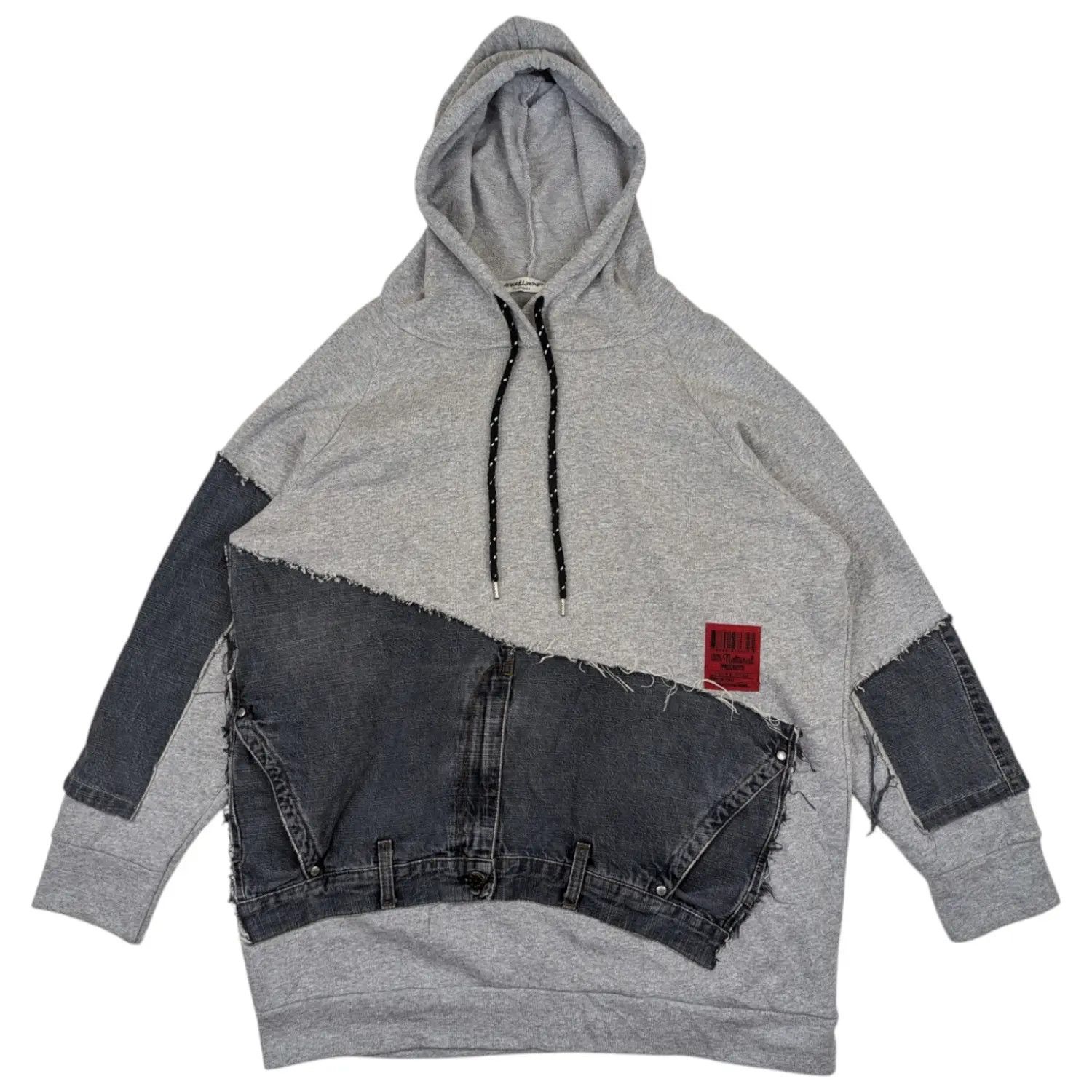 Japanese Brand ACQUA & LIMONE Italy Custom Denim Jeans Hoodie Sweatshirt Size US XL / EU 56 / 4 - 2 Thumbnail