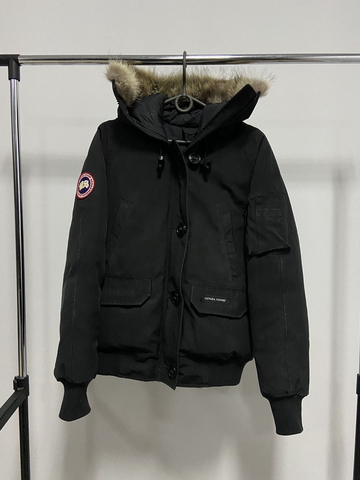 Canada Goose × Vintage Canada Goose chilliwack bomber Jacket Hood fur Size M / US 6-8 / IT 42-44 - 1 Thumbnail