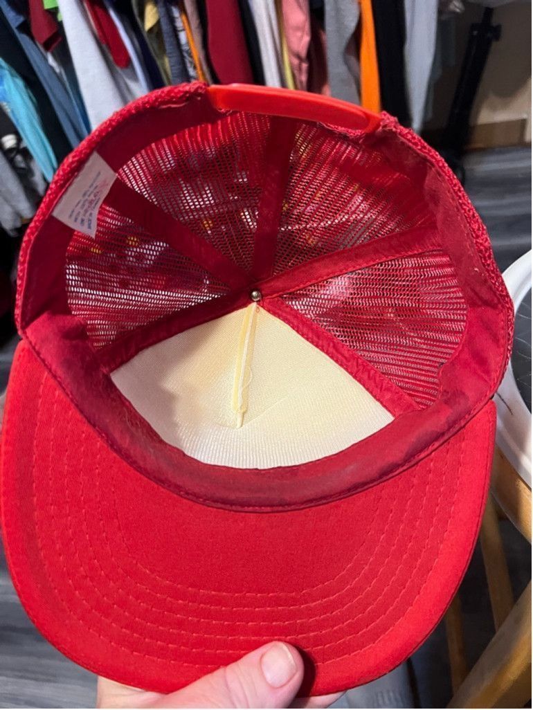 The Unbranded Brand Vintage Boise Braves Red White Trucker Hat One Size Size ONE SIZE - 5 Thumbnail