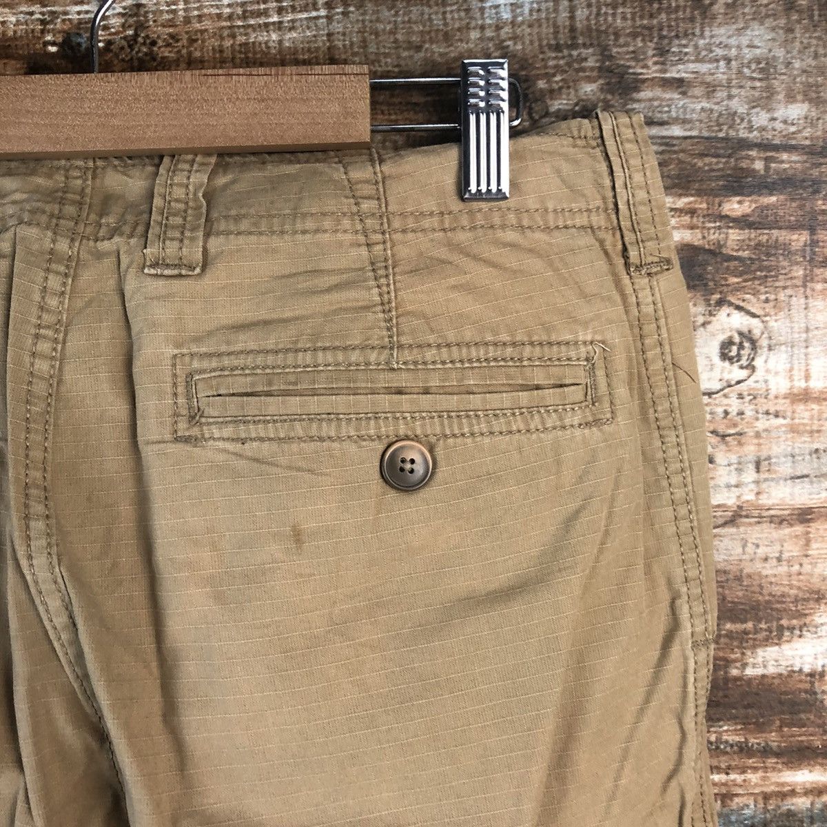 Japanese Brand DL Gap Brown Cargo Utility Multipocket Pants #C699 Size US 31 - 17 Thumbnail