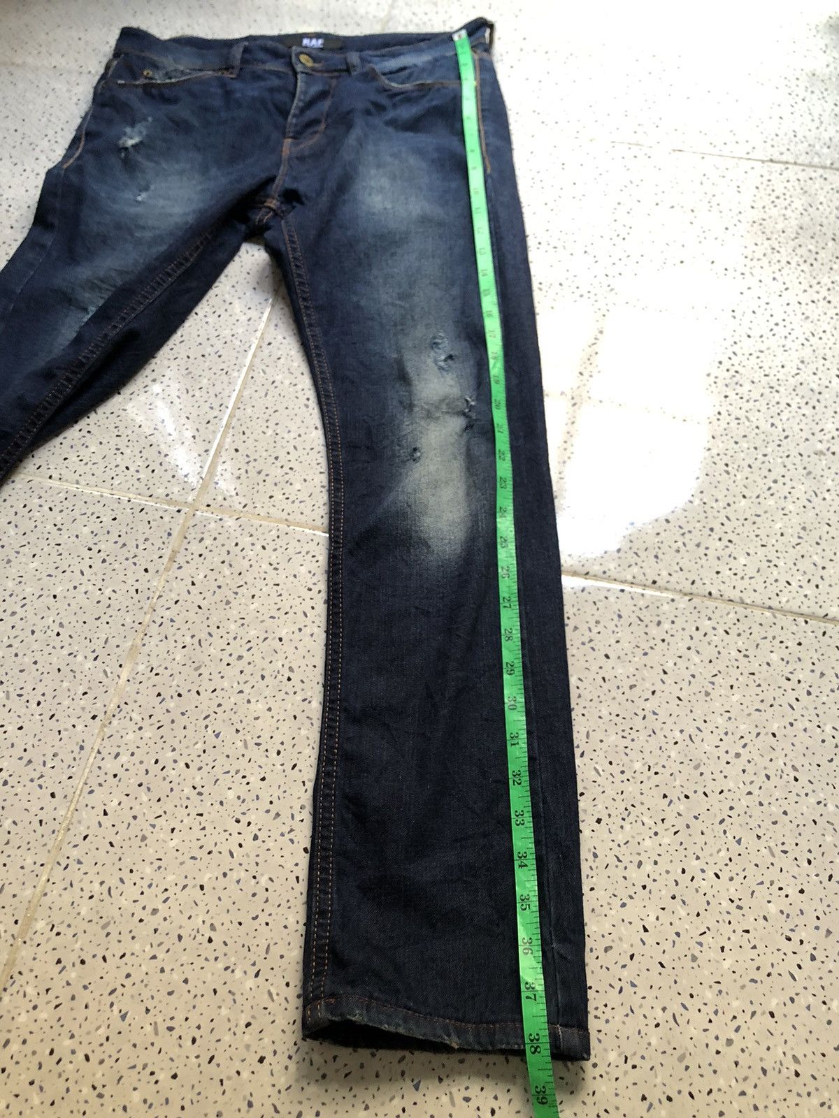 Designer Raf By Raf Simons Distressed Denim Size US 32 / EU 48 - 21 Thumbnail