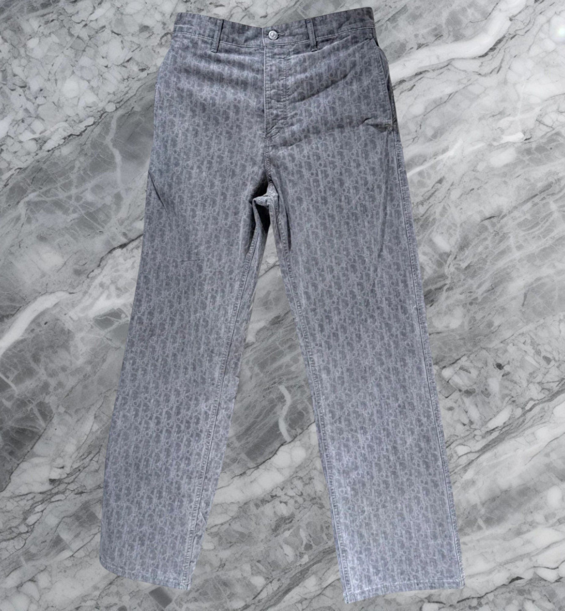Dior Dior Oblique Monogram Cotton Jeans Pants Size US 34 / EU 50 - 1 Thumbnail