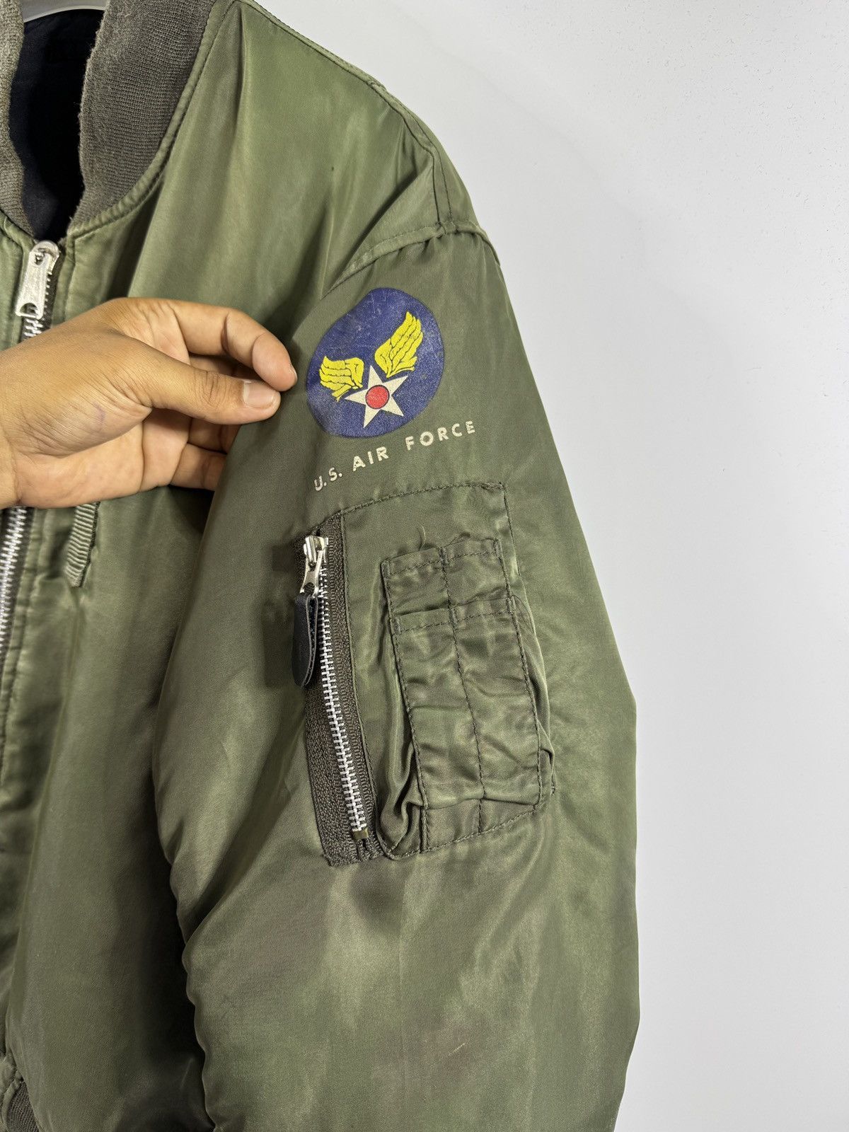 Surface To Air 🔥 VTG Military Brunati Air Force MA-1 BOMBER JACKET - M Size US L / EU 52-54 / 3 - 5 Thumbnail