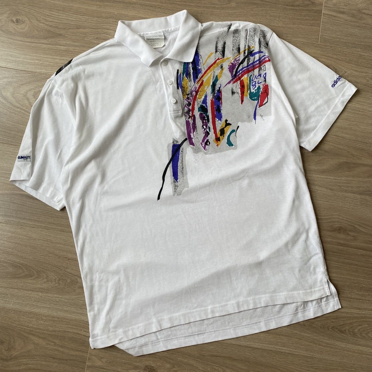 Adidas × Vintage Adidas Vintage Climalite2000 Polo Rare Size US L / EU 52-54 / 3 - 1 Thumbnail