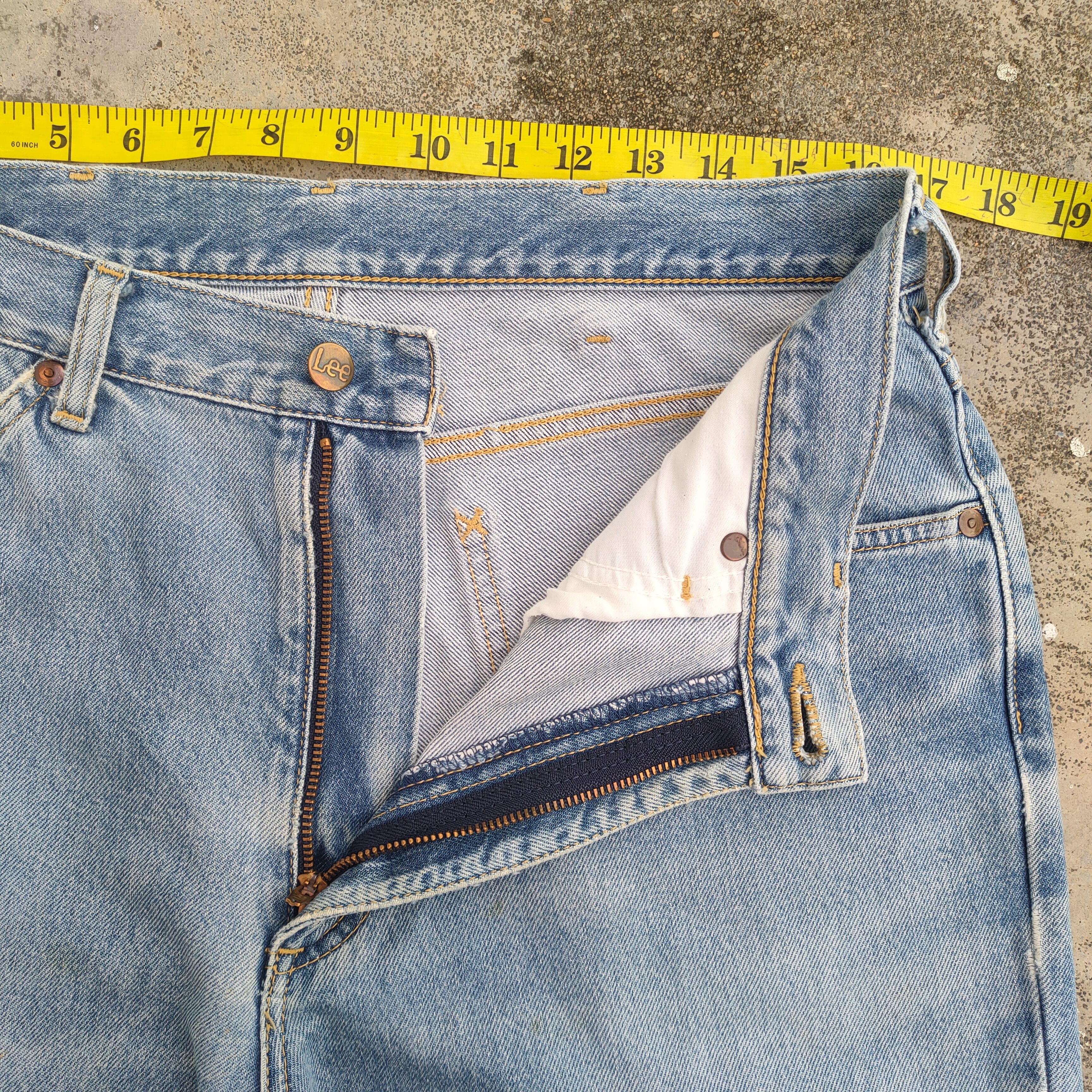 Lee VINTAGE LEE FADED DENIM JEANS PANTS Size US 33 - 6 Thumbnail