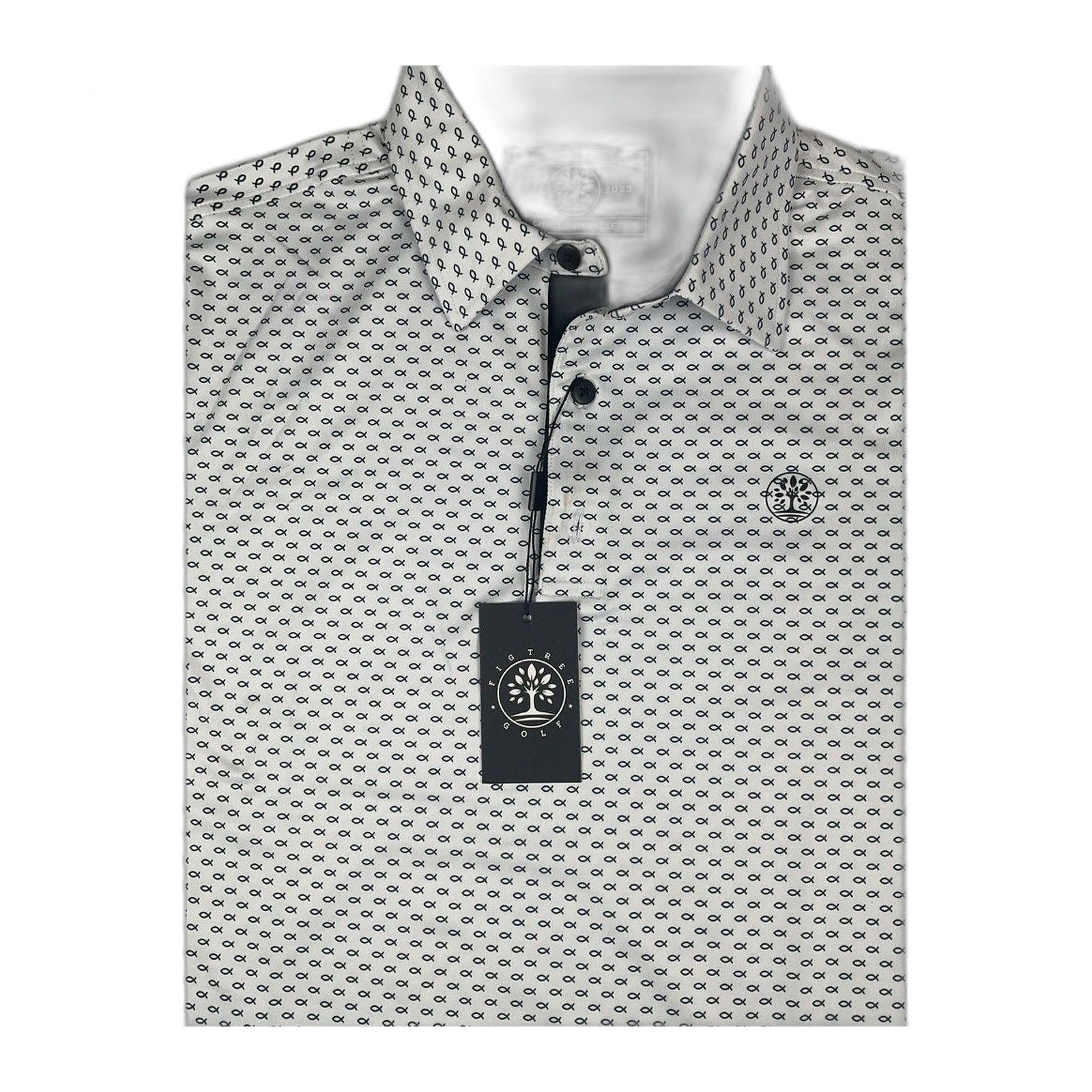 Vintage Fig Tree Fishers of Men Christian Golf Polo - Black XL NWT Size US XL / EU 56 / 4 - 4 Thumbnail